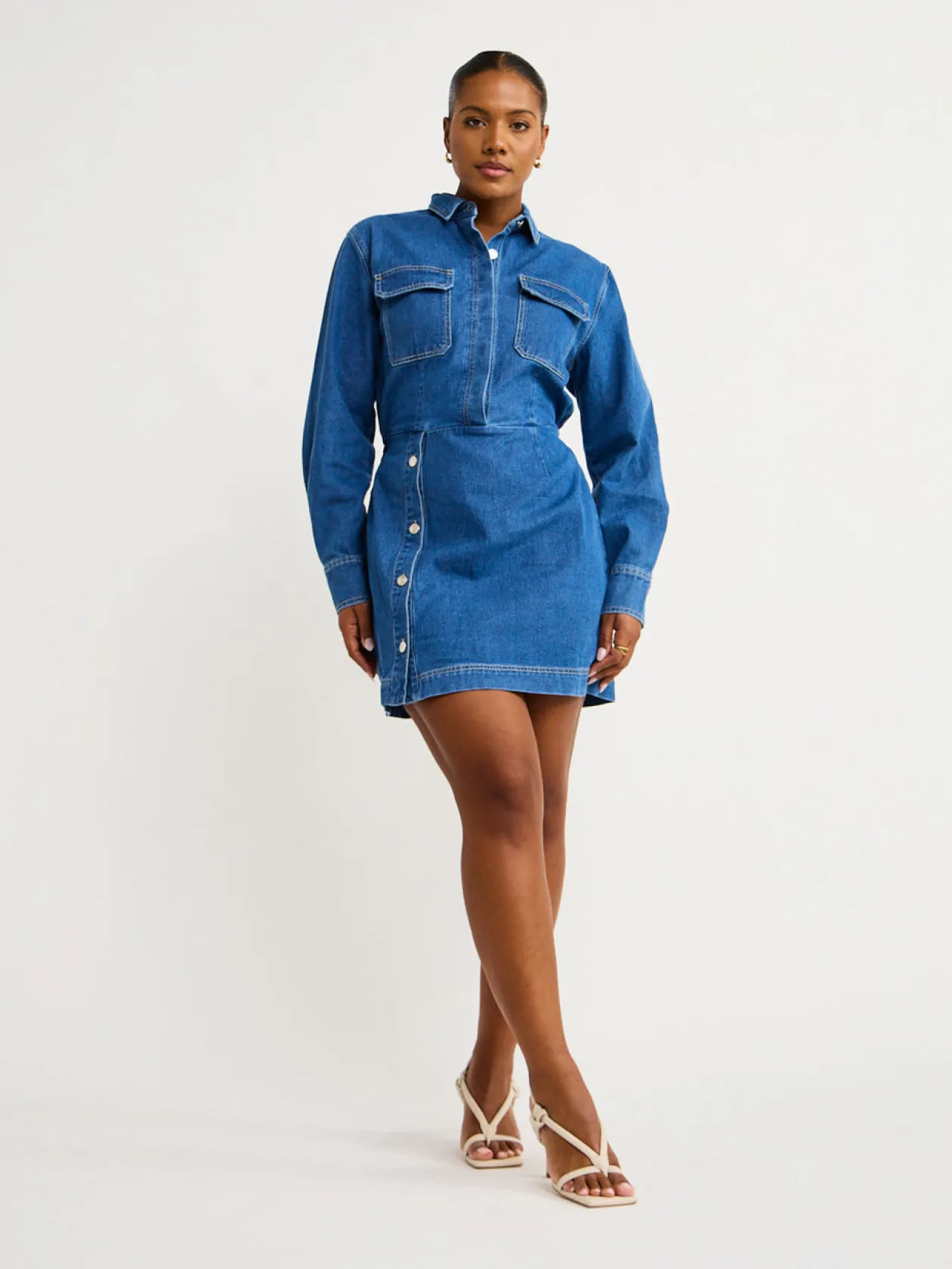Fashion Advance Denim Mini Dress In Women Dresses