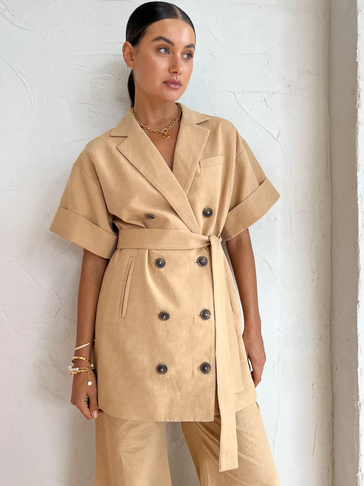 Fashion Akua High Waist Tailored Pant In Women Jackets & Coats