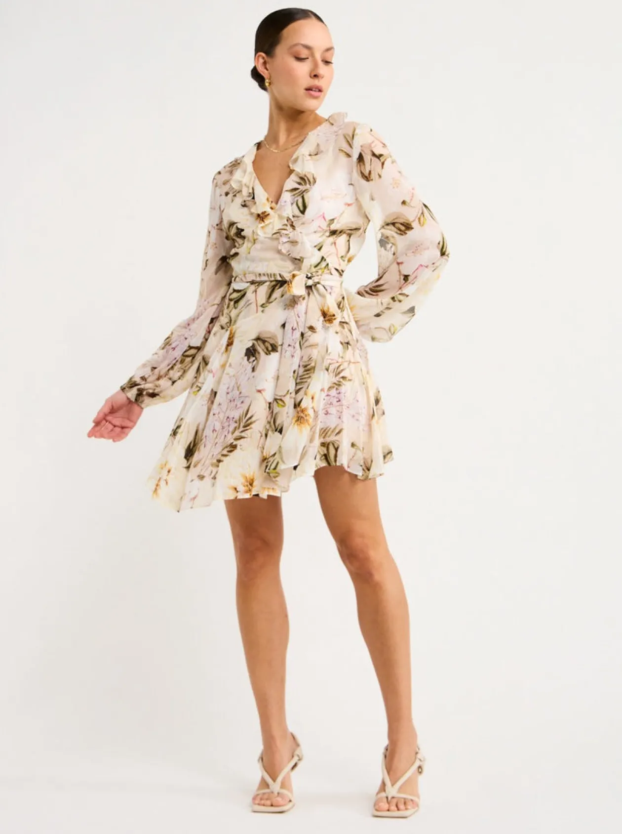 Hot Arabella Frill Wrap Dress In Women Dresses
