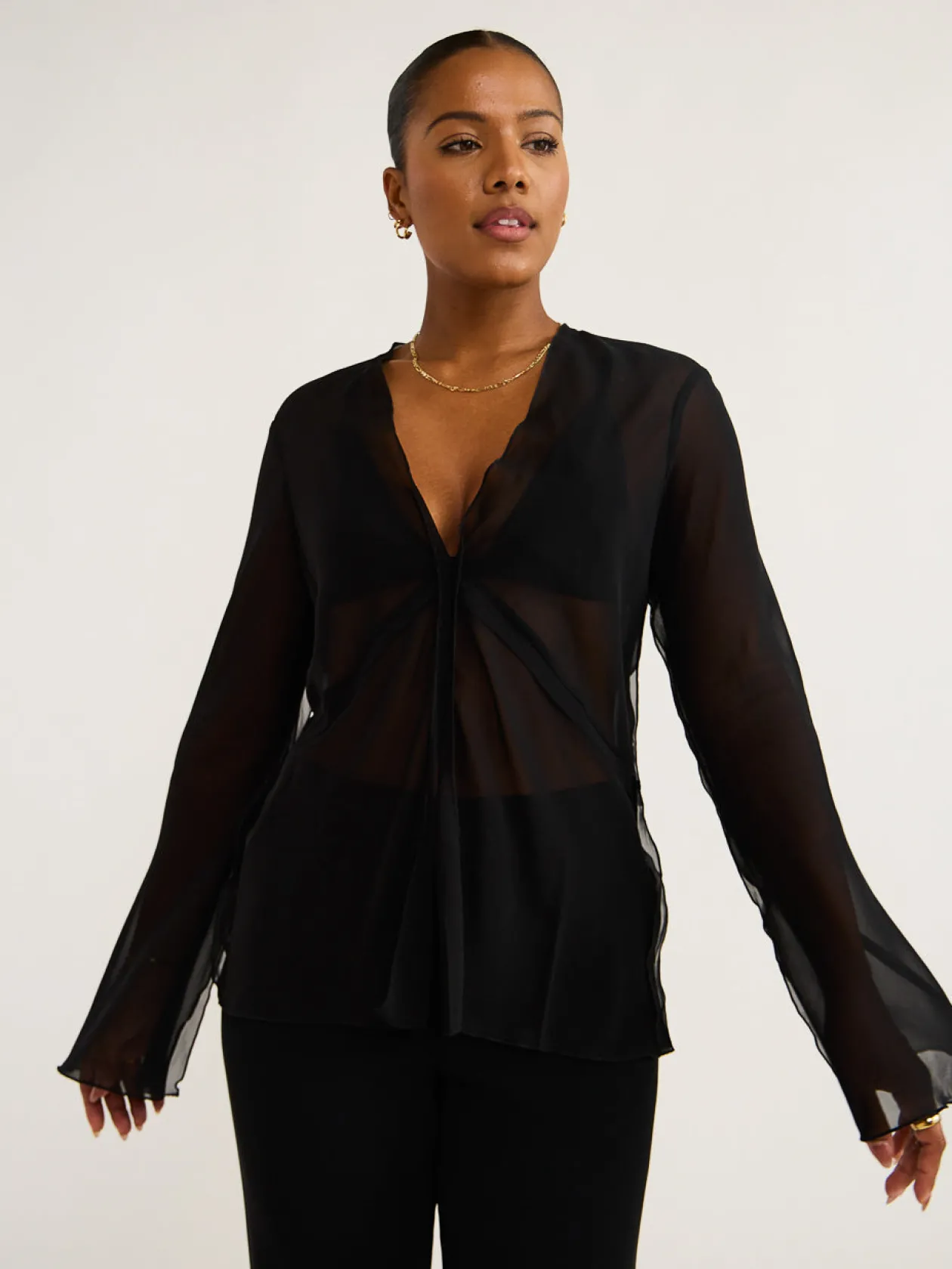 New Archer L/S Blouse In Women Tops
