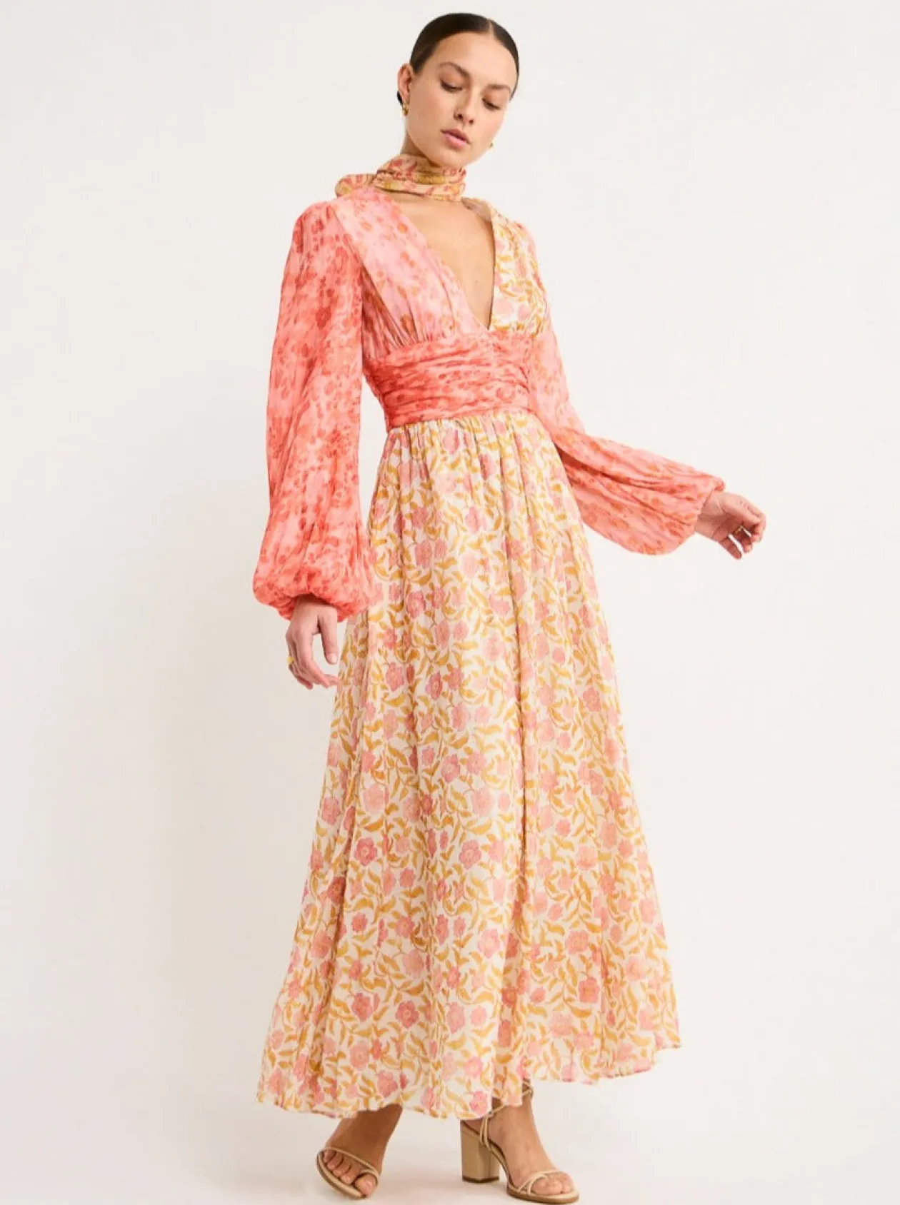 Online Argos Neck Tie Gown In Women Dresses
