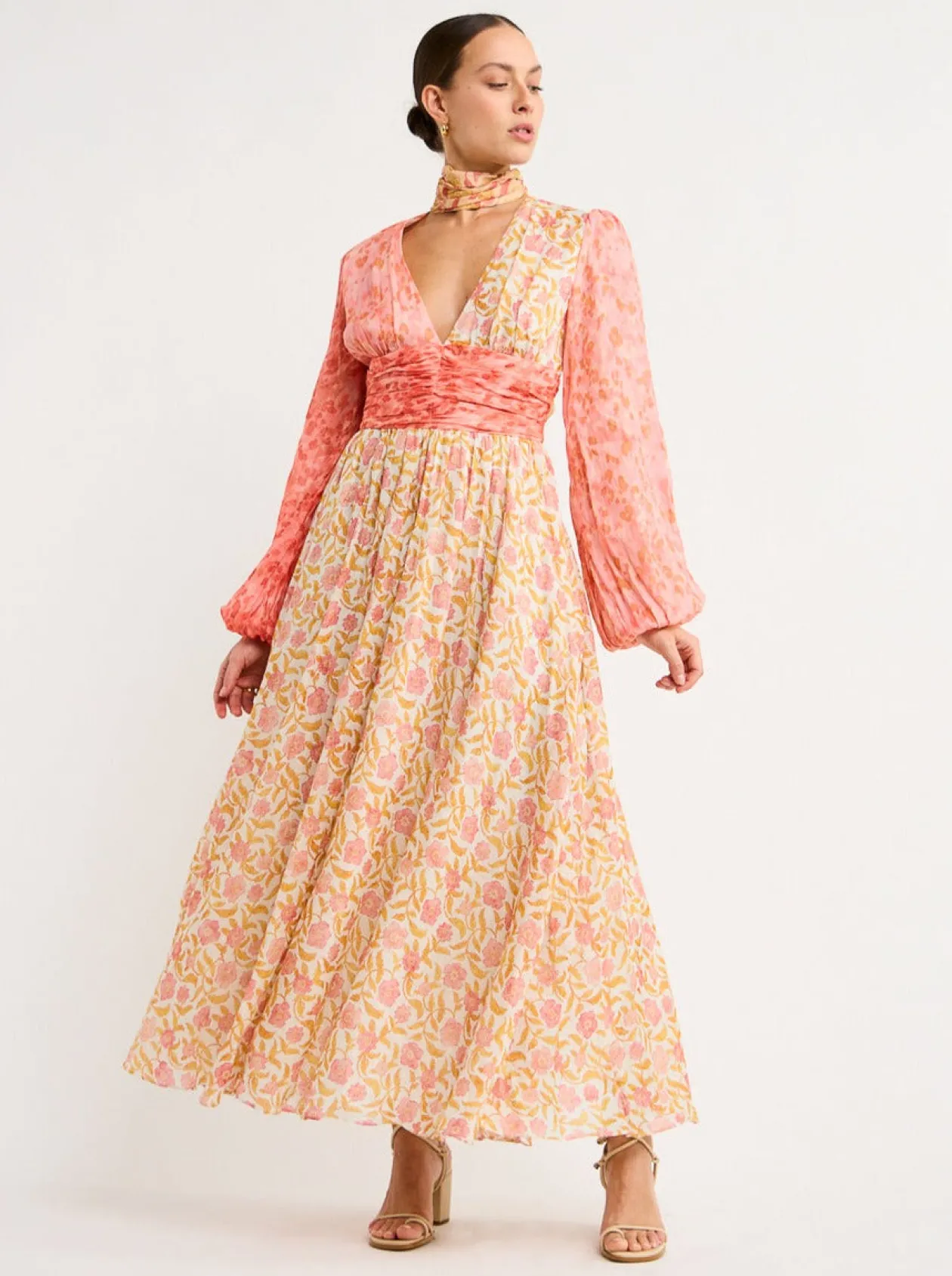 Online Argos Neck Tie Gown In Women Dresses