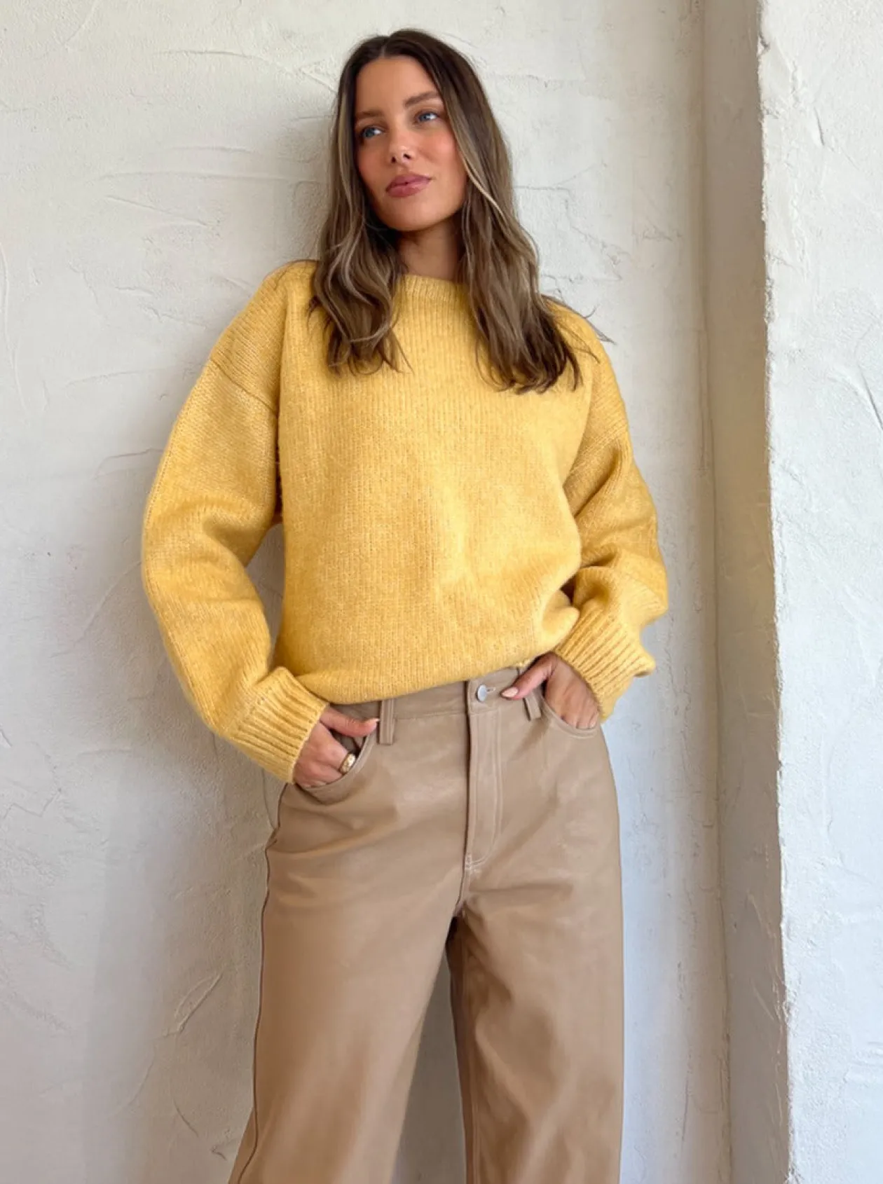 Shop Asend Pu Pant In Women Pants