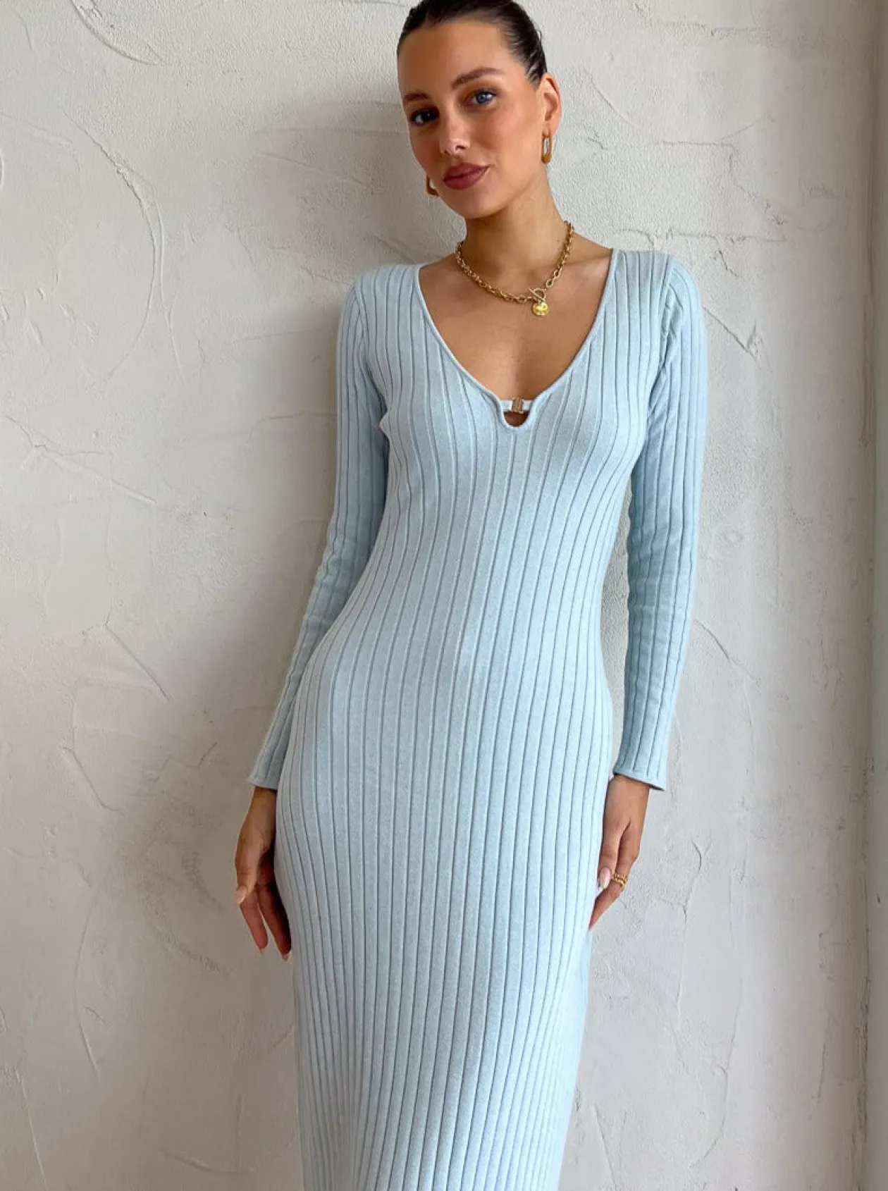 Shop Astrology Midi Knit Dress In Women Dresses