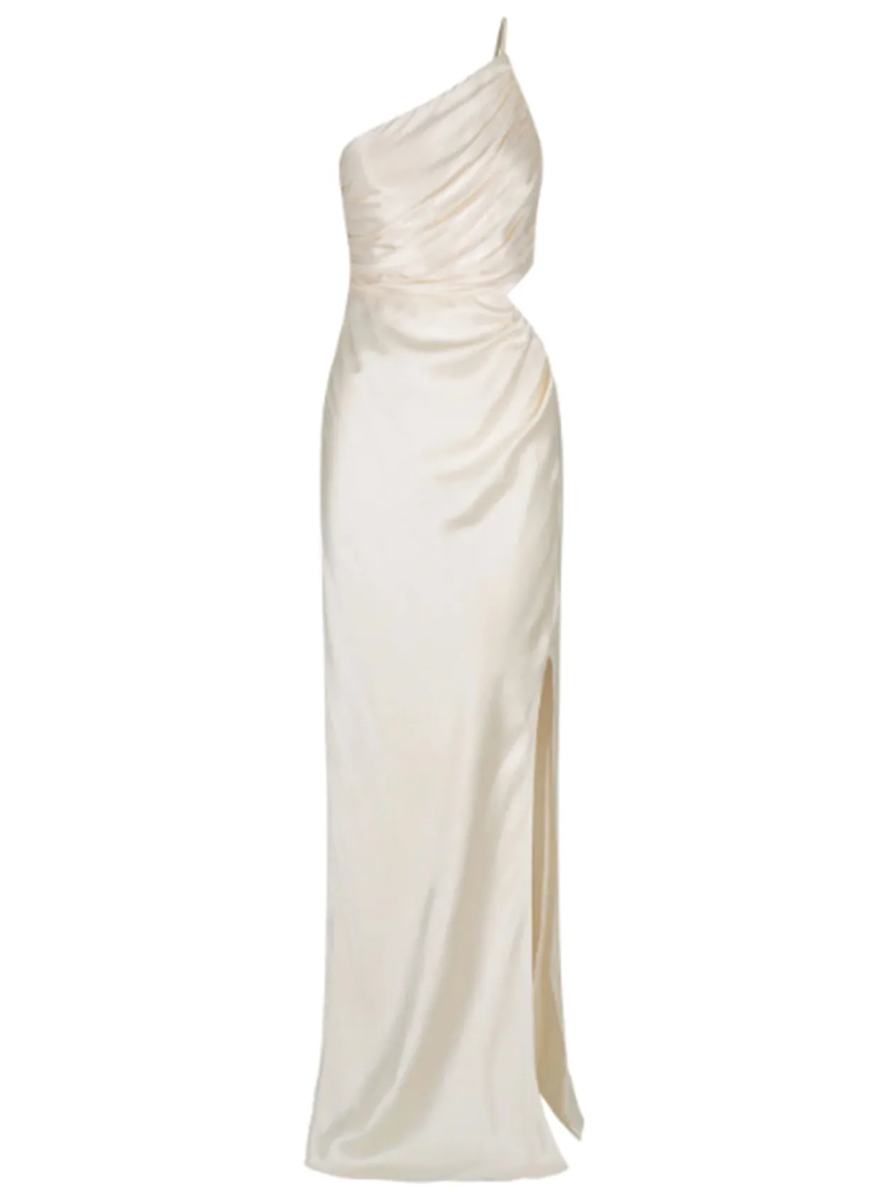 Store Asymmetrical Gathered Maxi Dress In Women Dresses