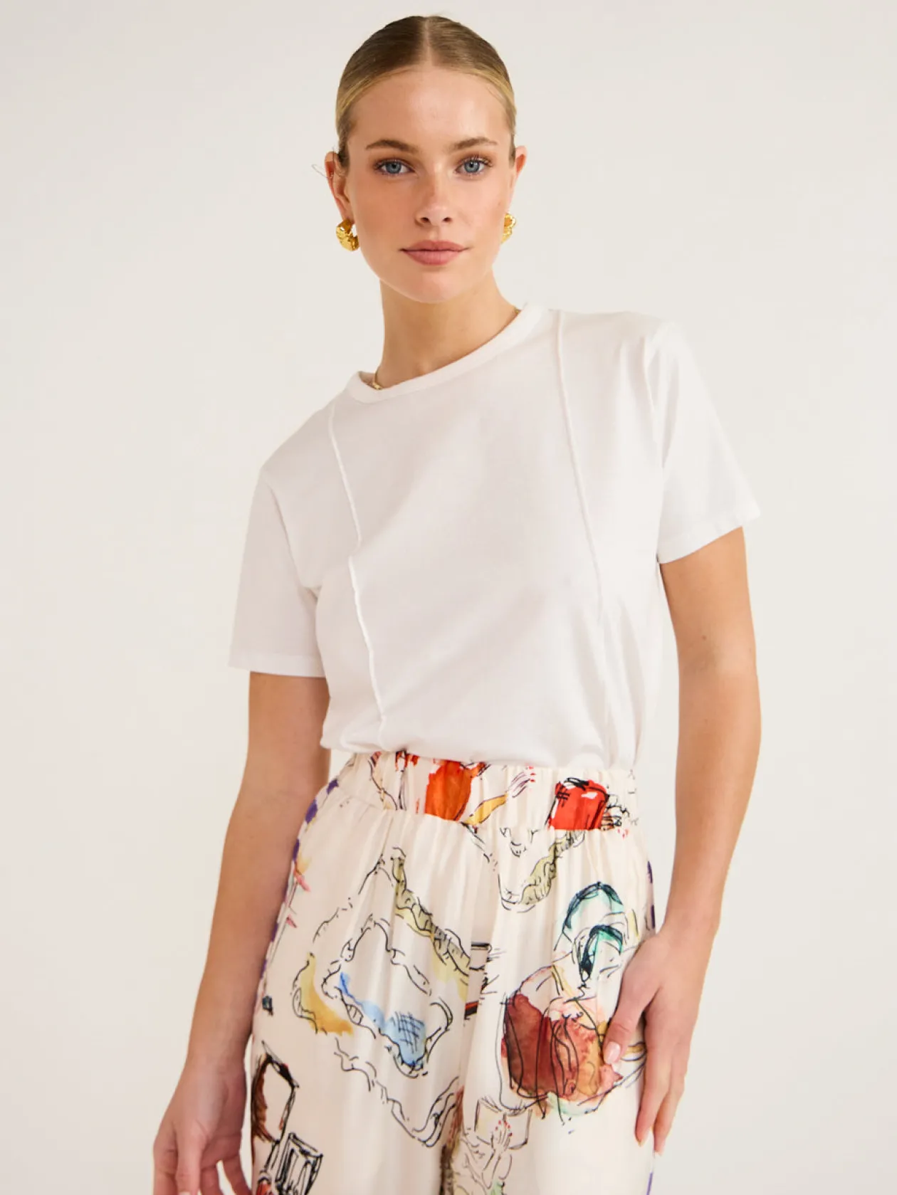 Best Sale Axel Pintuck Tee In Women Tops