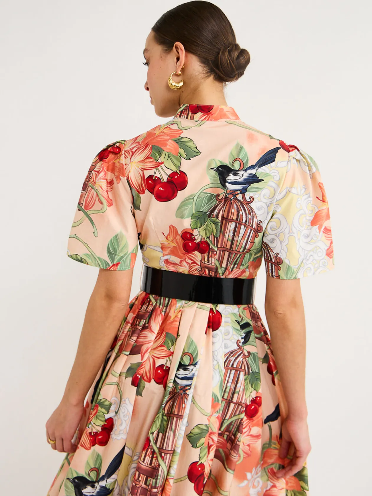Cheap Bianca Short Sleeve Midi Dress In Azalea Print In Fortune Women Dresses