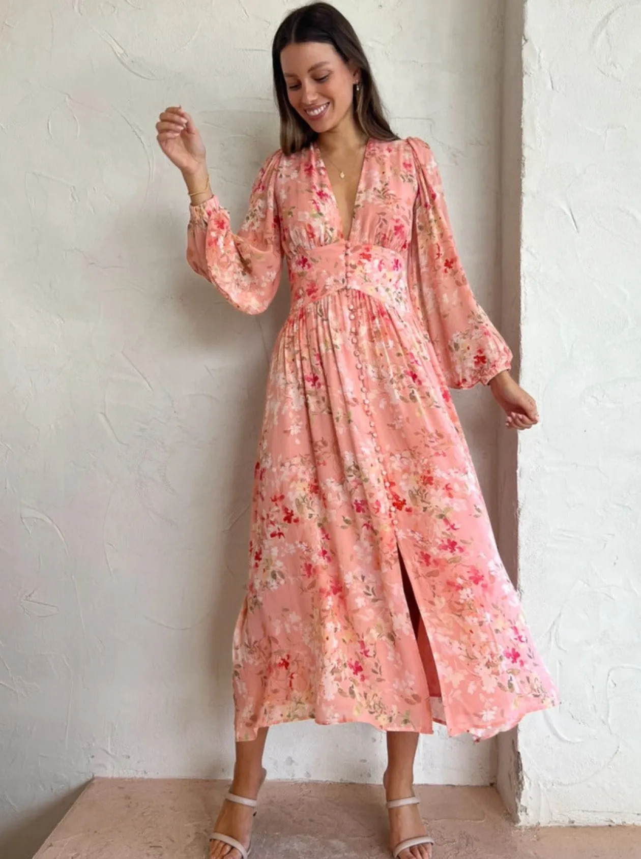 Shop Capri Sheer Midi Dress In Women Dresses
