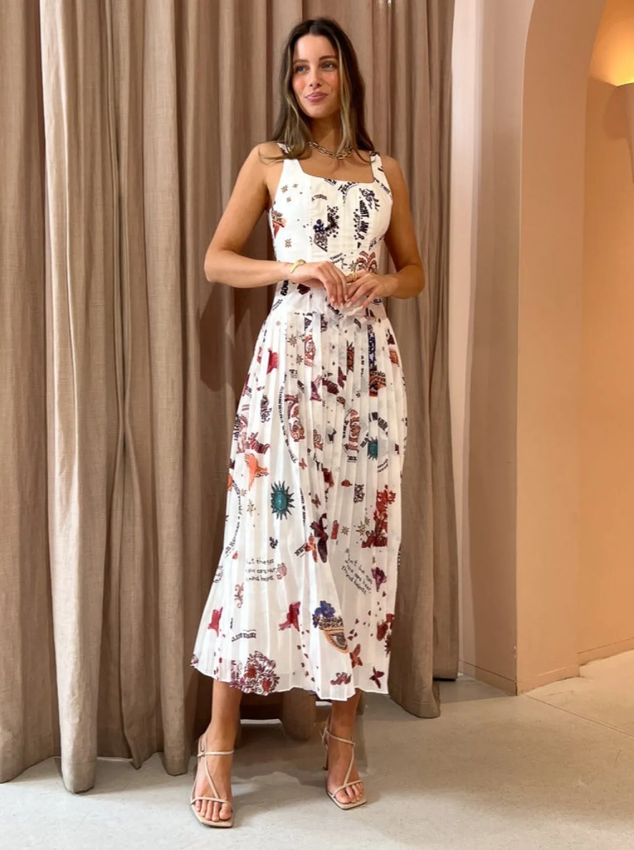 Clearance Caracus Pleated Corset Dress In Women Dresses