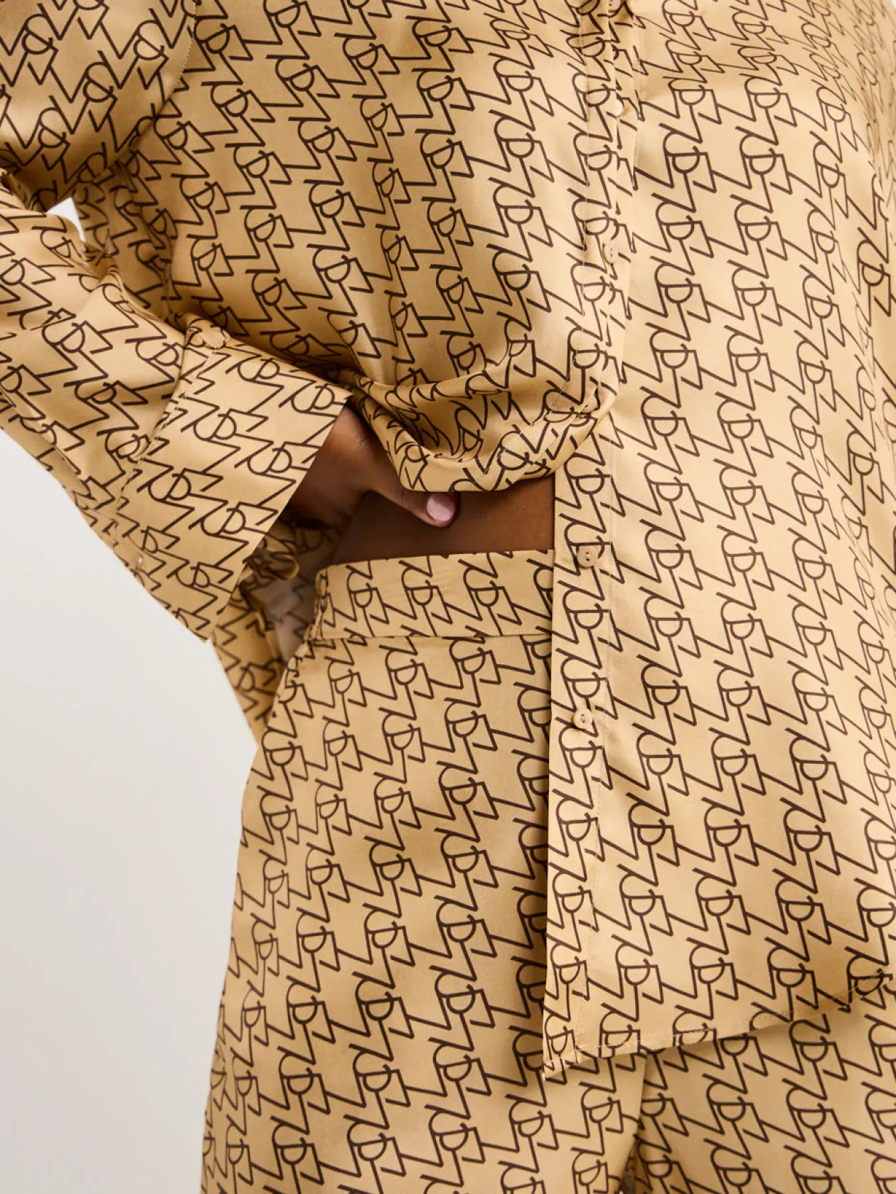 Cheap Chauffeur Silk Trouser In Women Pants
