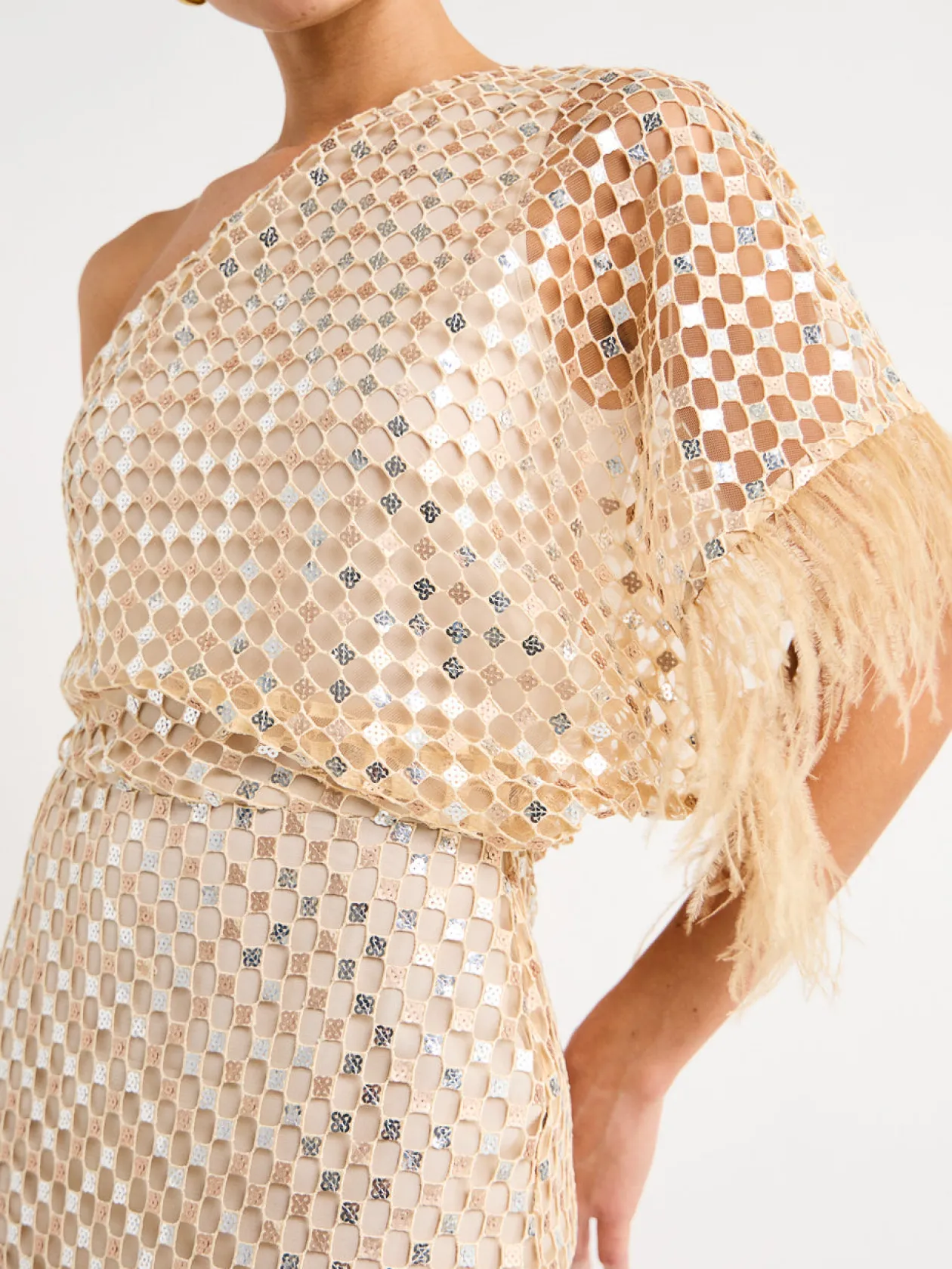 New Checkerboard Sequin Event Dress In Women Dresses