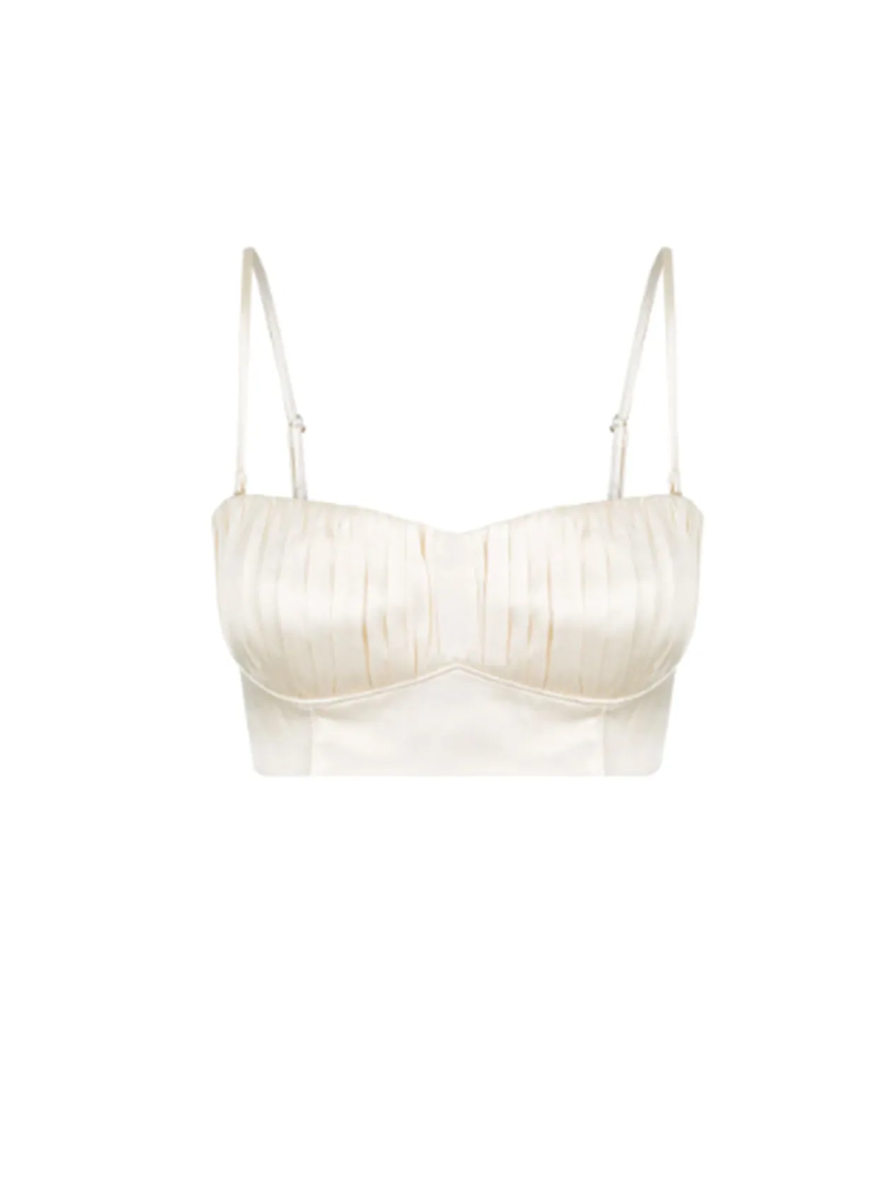 Fashion Corded Ruched Bralete In Women Tops