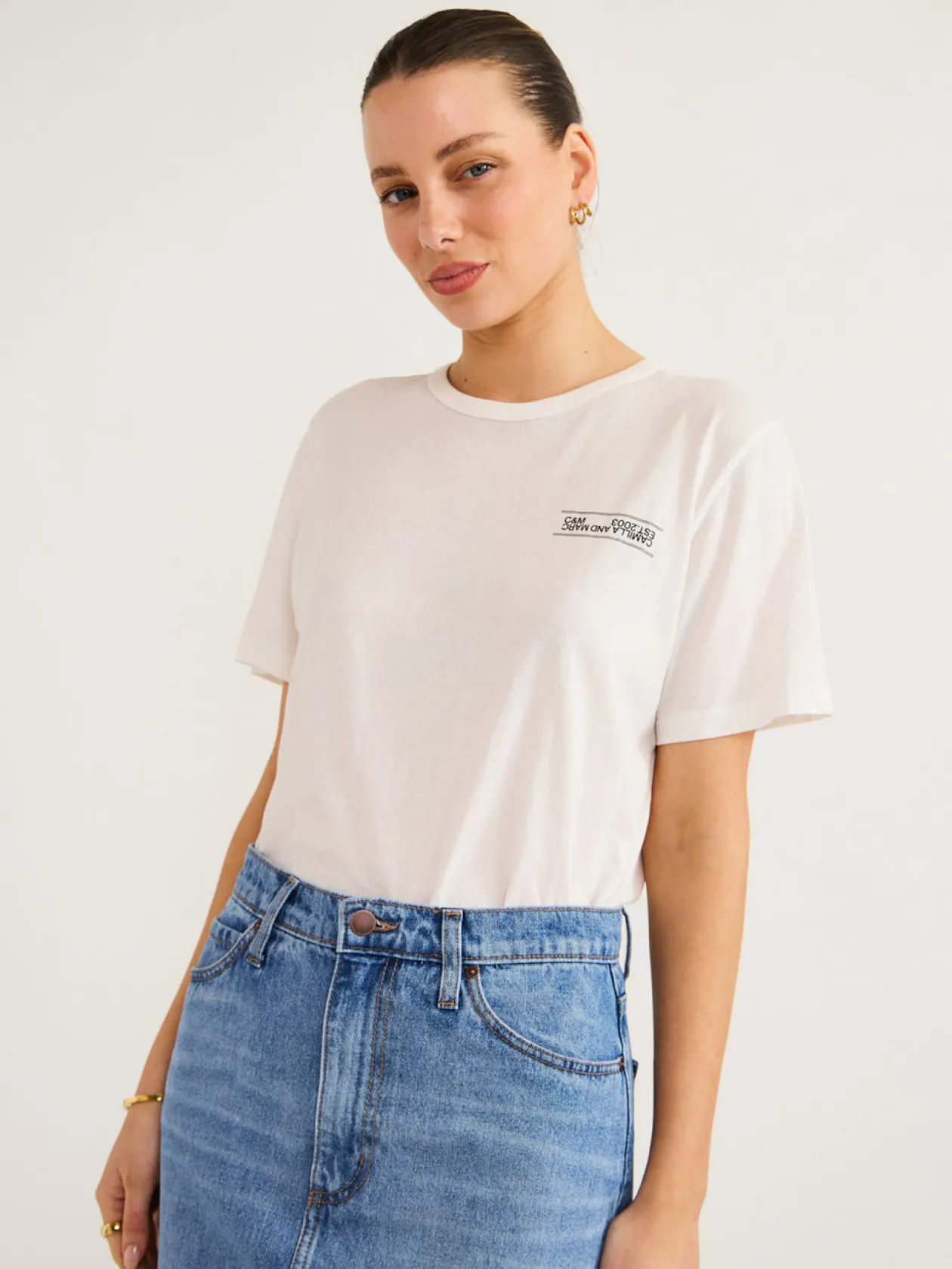 Online Darcy Lightweight Logo Tee In Women Tops