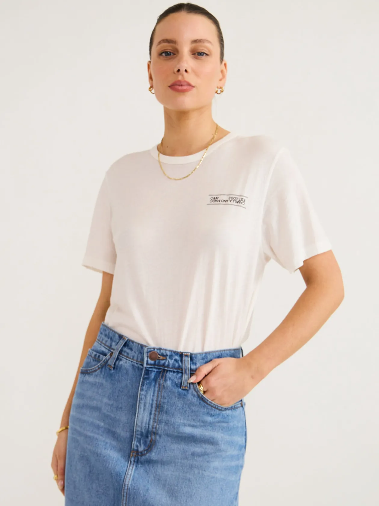Online Darcy Lightweight Logo Tee In Women Tops