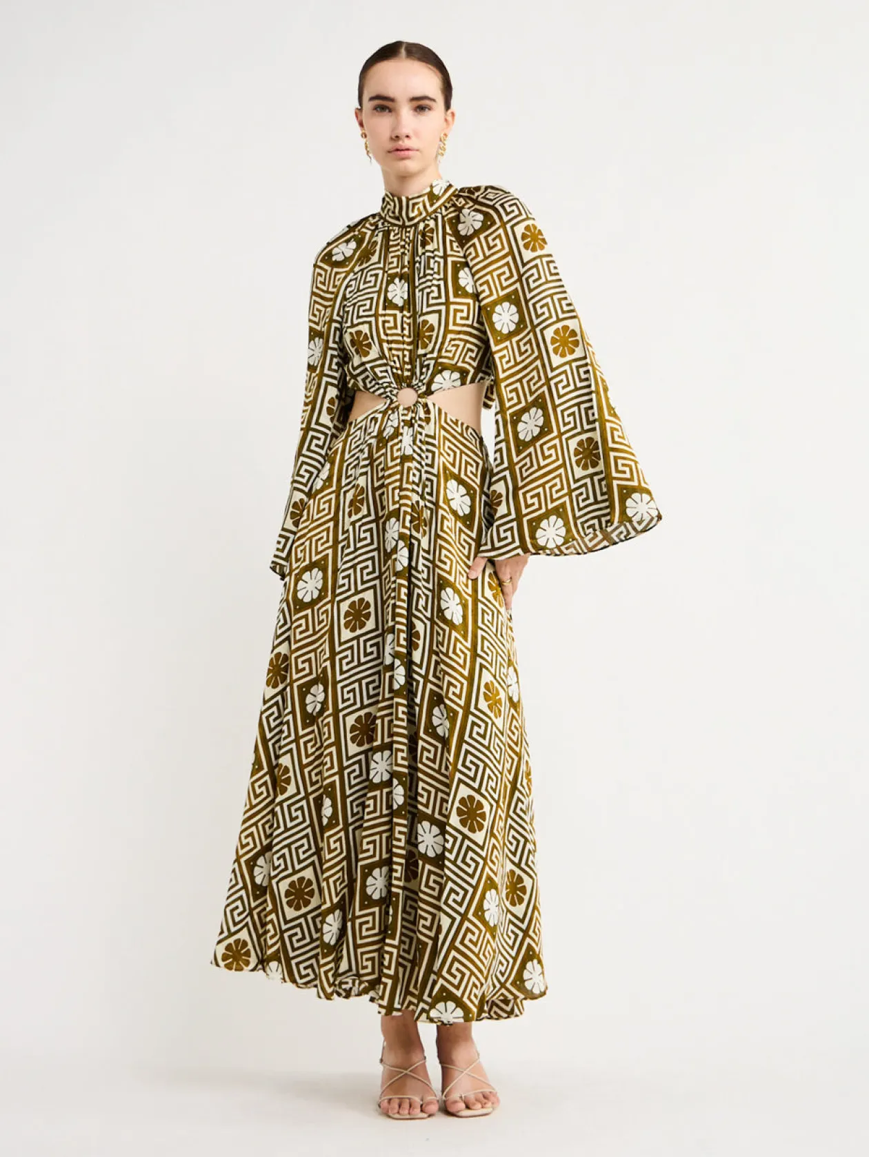 Best Sale Dimi Cut Out Jacquard Midi Dress In Women Dresses