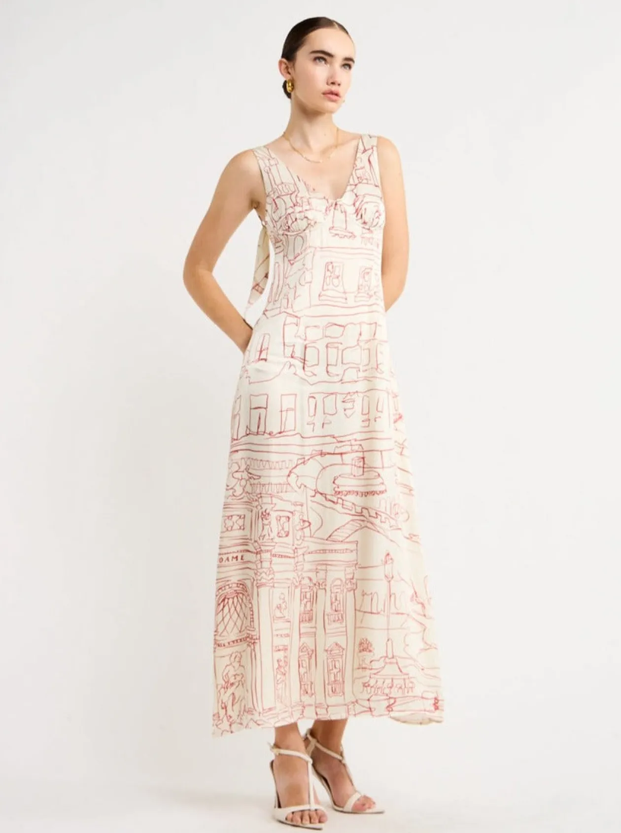 Cheap Eiden Dress In Citta- Crema Women Dresses