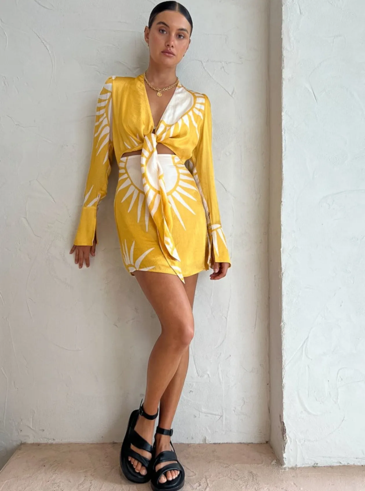 Cheap Emery Mini Dress In Sol Print Women Dresses