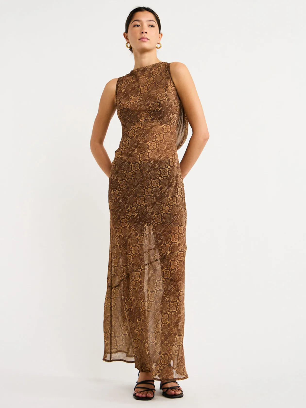 Sale Emmery Backless Cowl Dress In Women Dresses