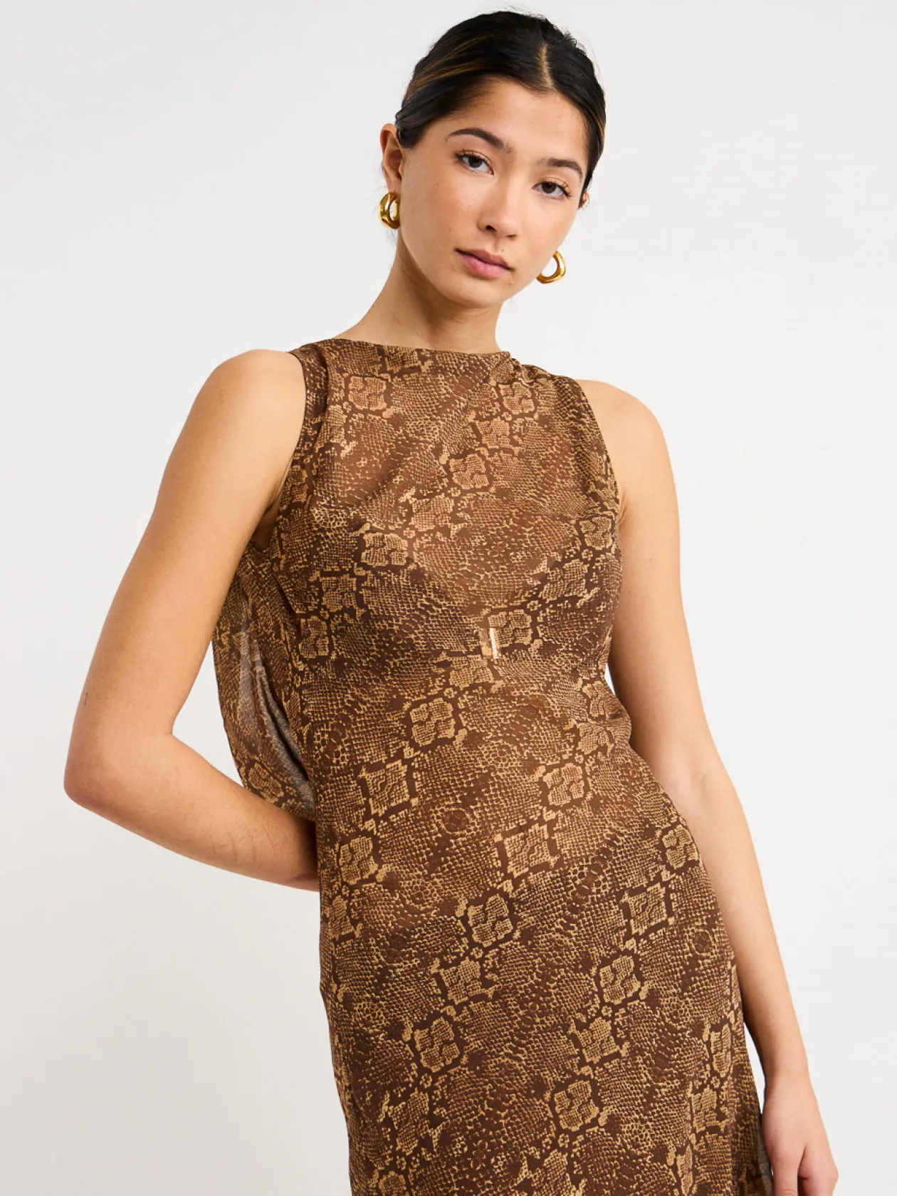 Sale Emmery Backless Cowl Dress In Women Dresses