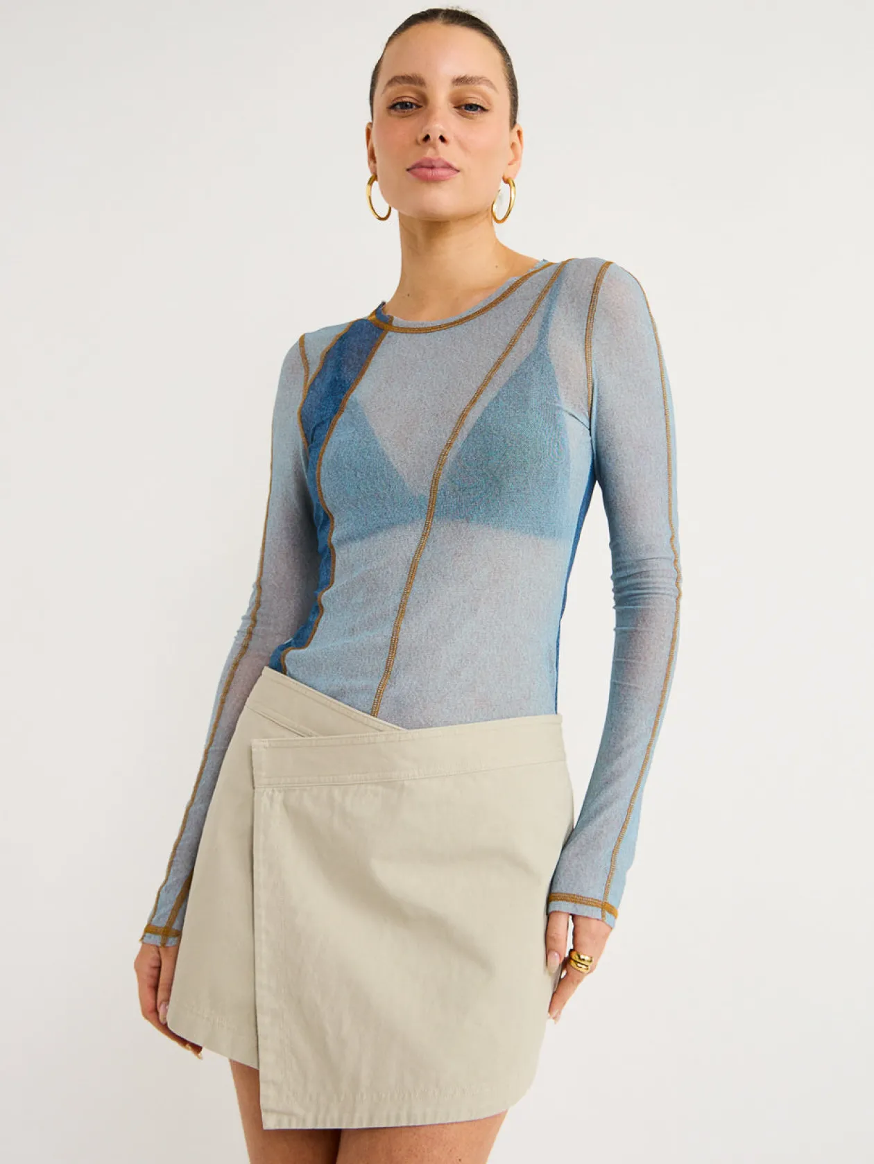 Sale Flynn Wrap Mini Skirt In Women Skirts