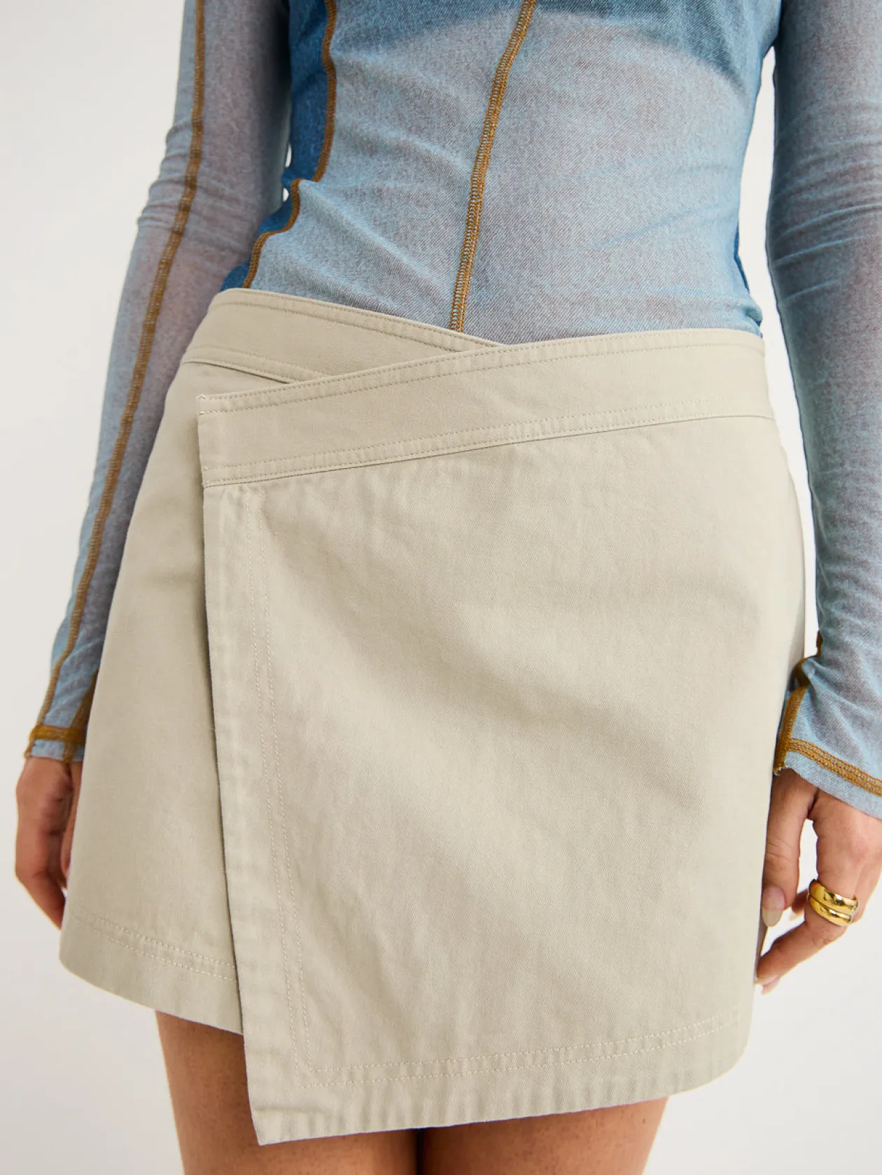 Sale Flynn Wrap Mini Skirt In Women Skirts