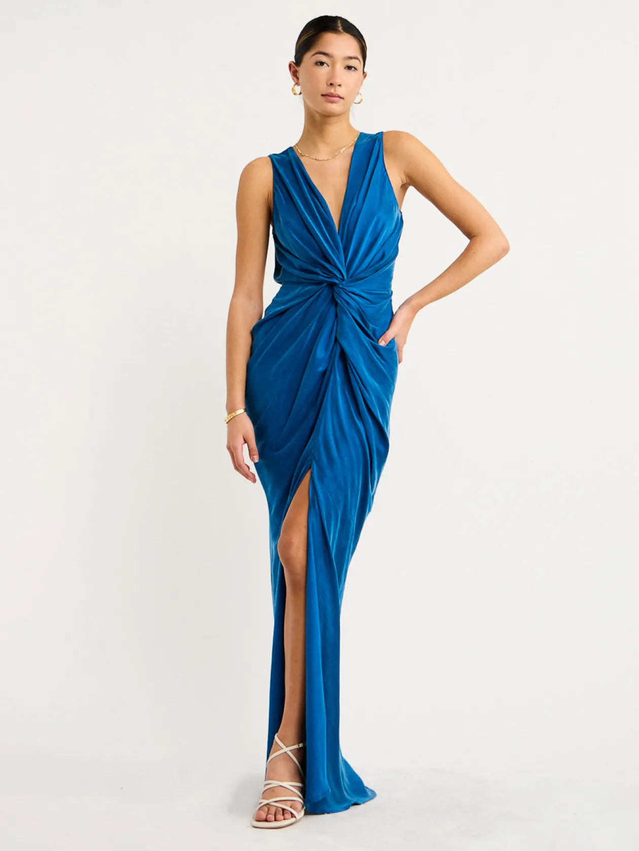 Outlet Gaia Maxi In Egypitian Blue Women Dresses