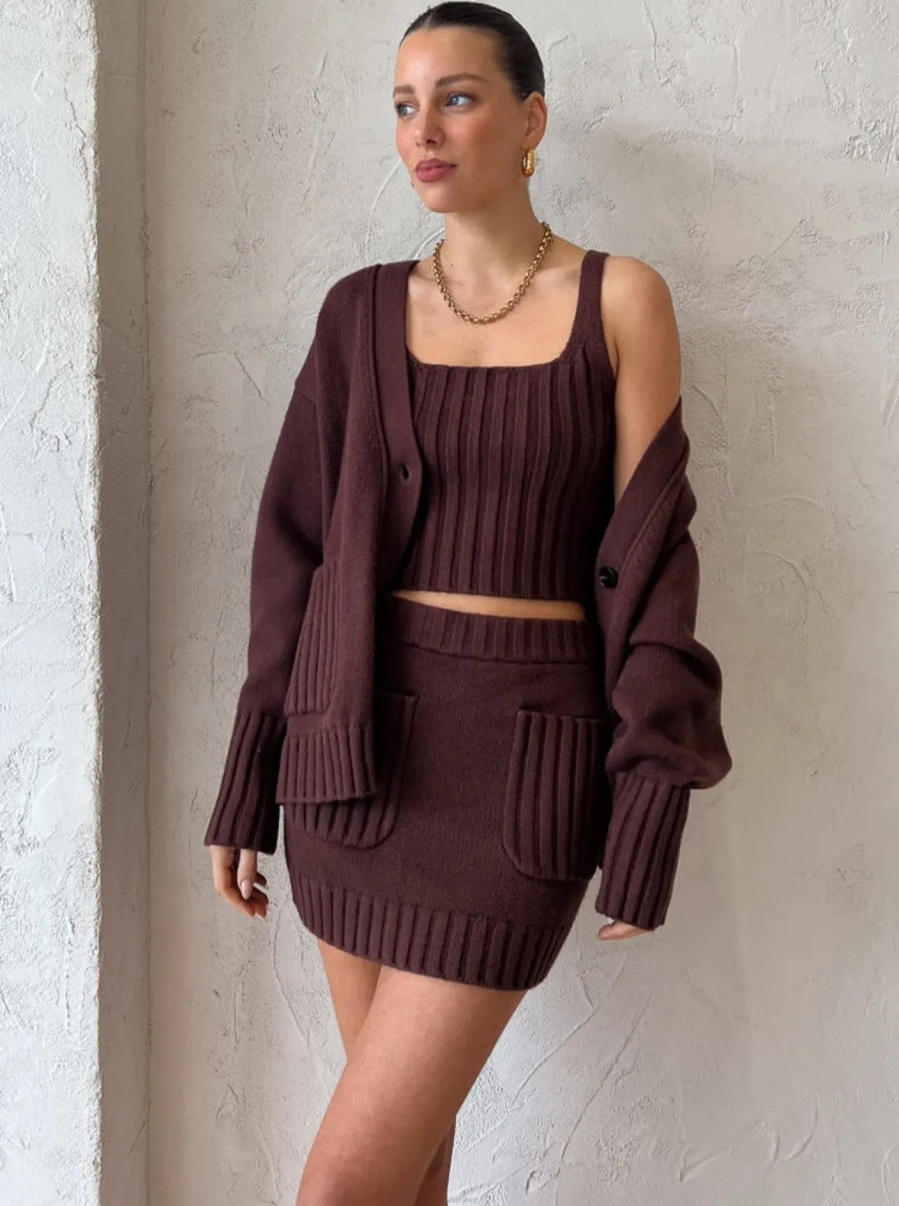 Sale Hudson Knit Mini Skirt In Women Skirts