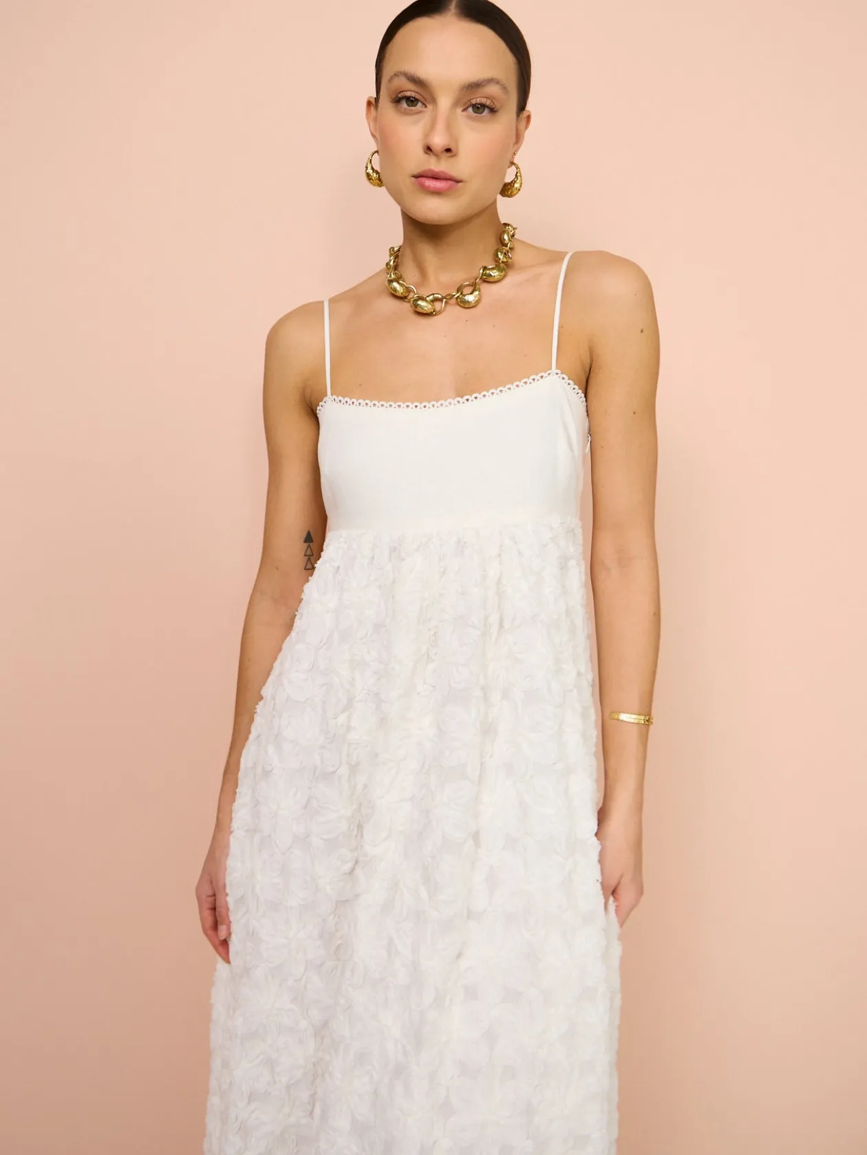 Fashion Iggy Embroidered Midi Dress In Women Dresses