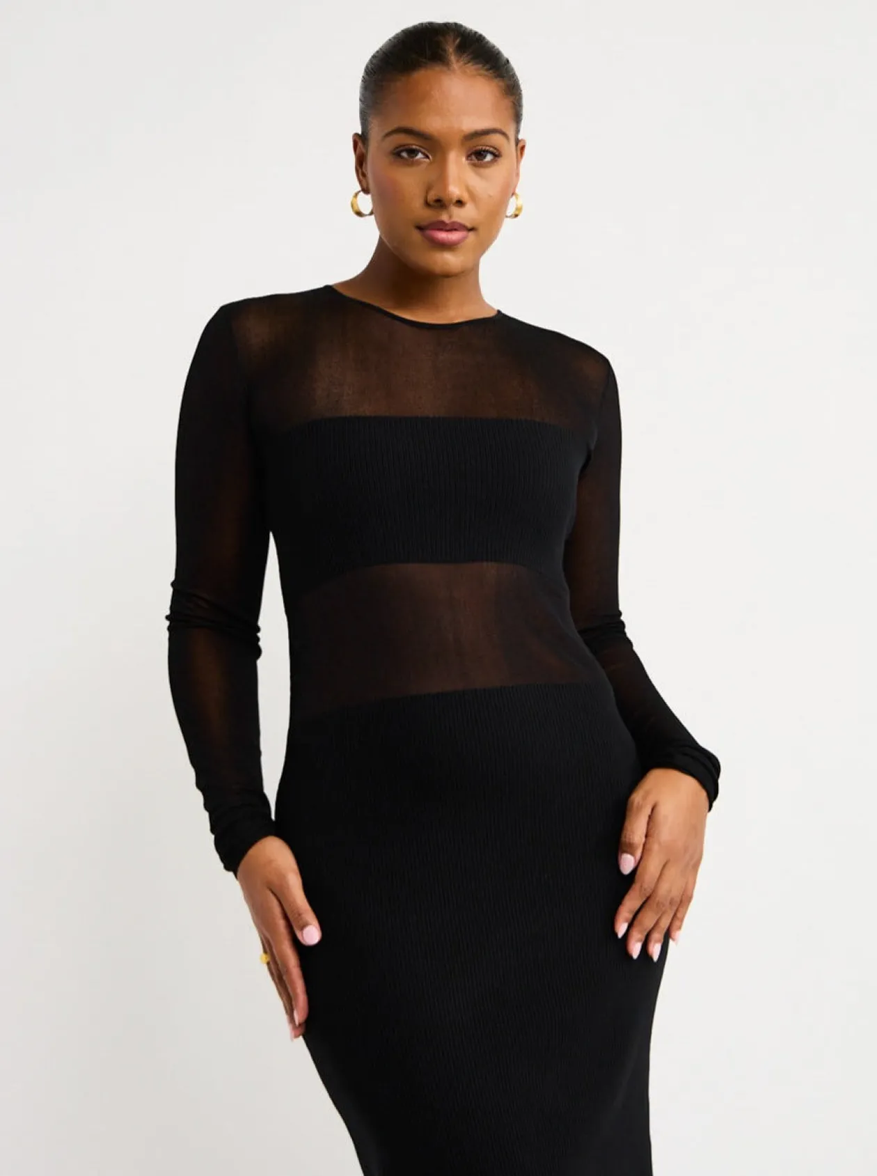 New Impermanence Splice Maxi Dress In Women Dresses