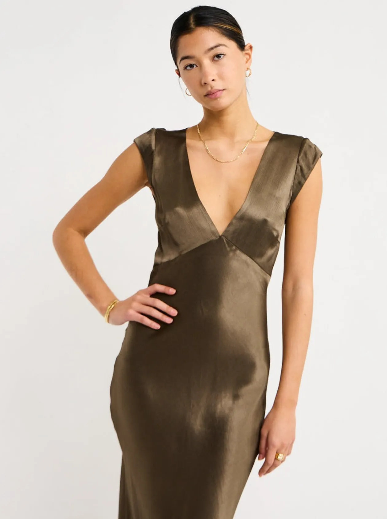 Fashion Indi V Maxi Dress In Women Dresses