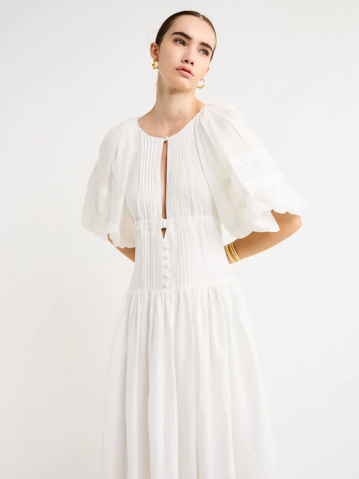 Outlet Ivana Linen Ramie Midi Dress In Women Dresses