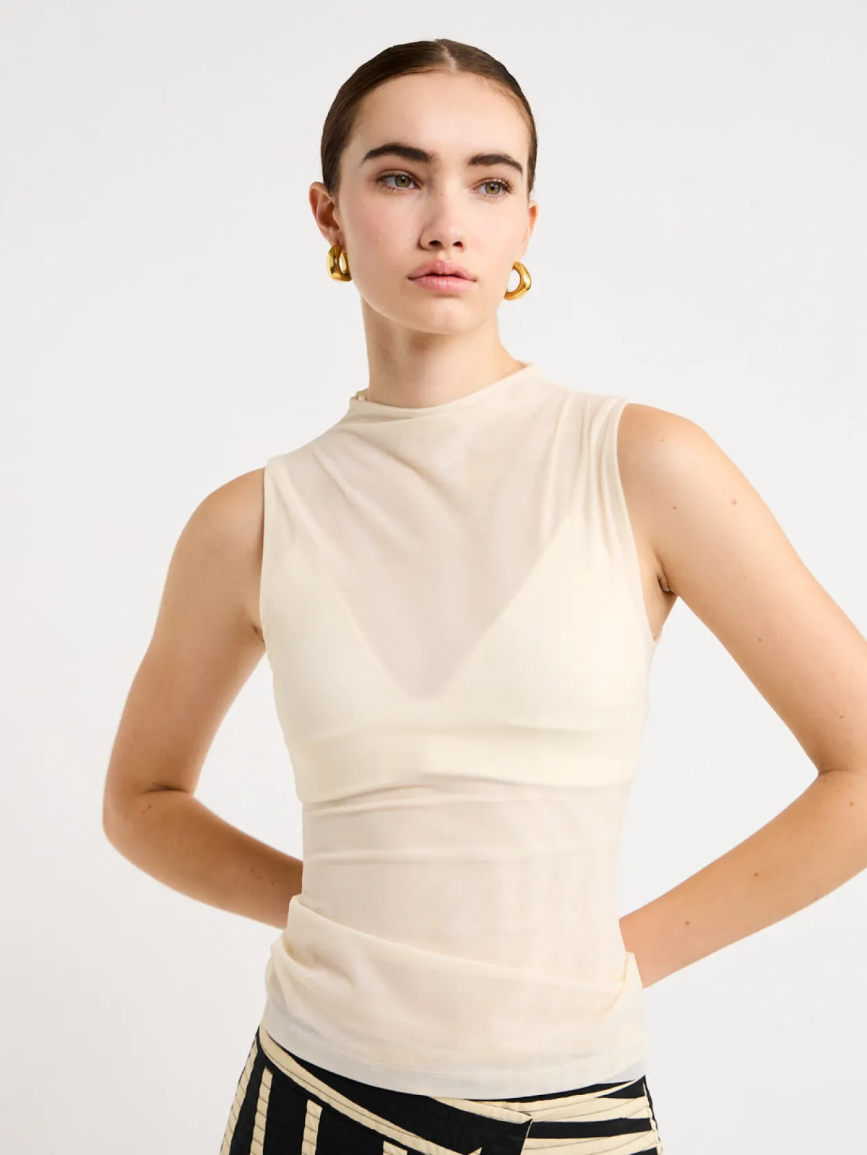 Store Jacques Mesh Tank In Women Tops