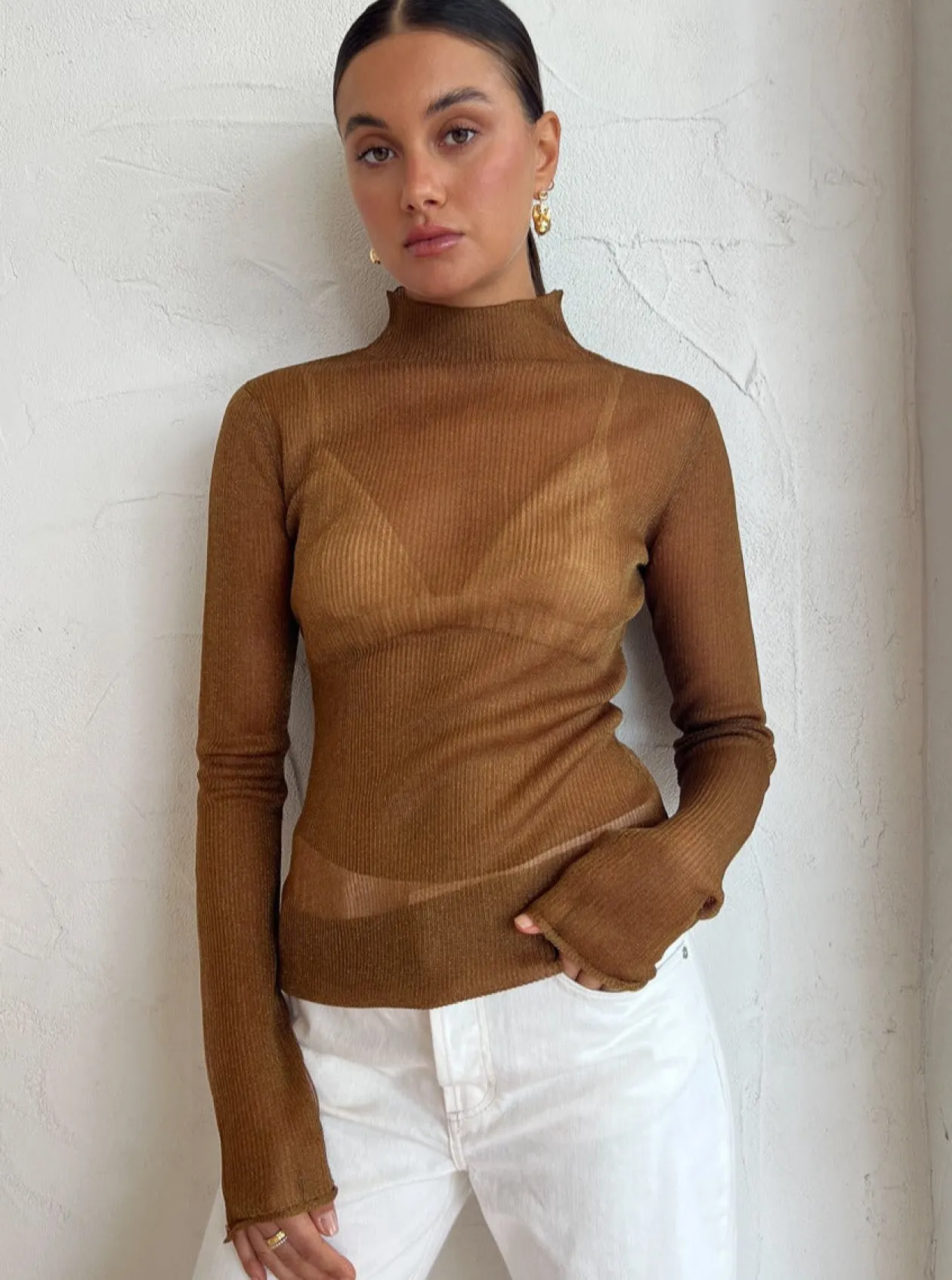 New Jade Lurex Knit Top In Women Tops
