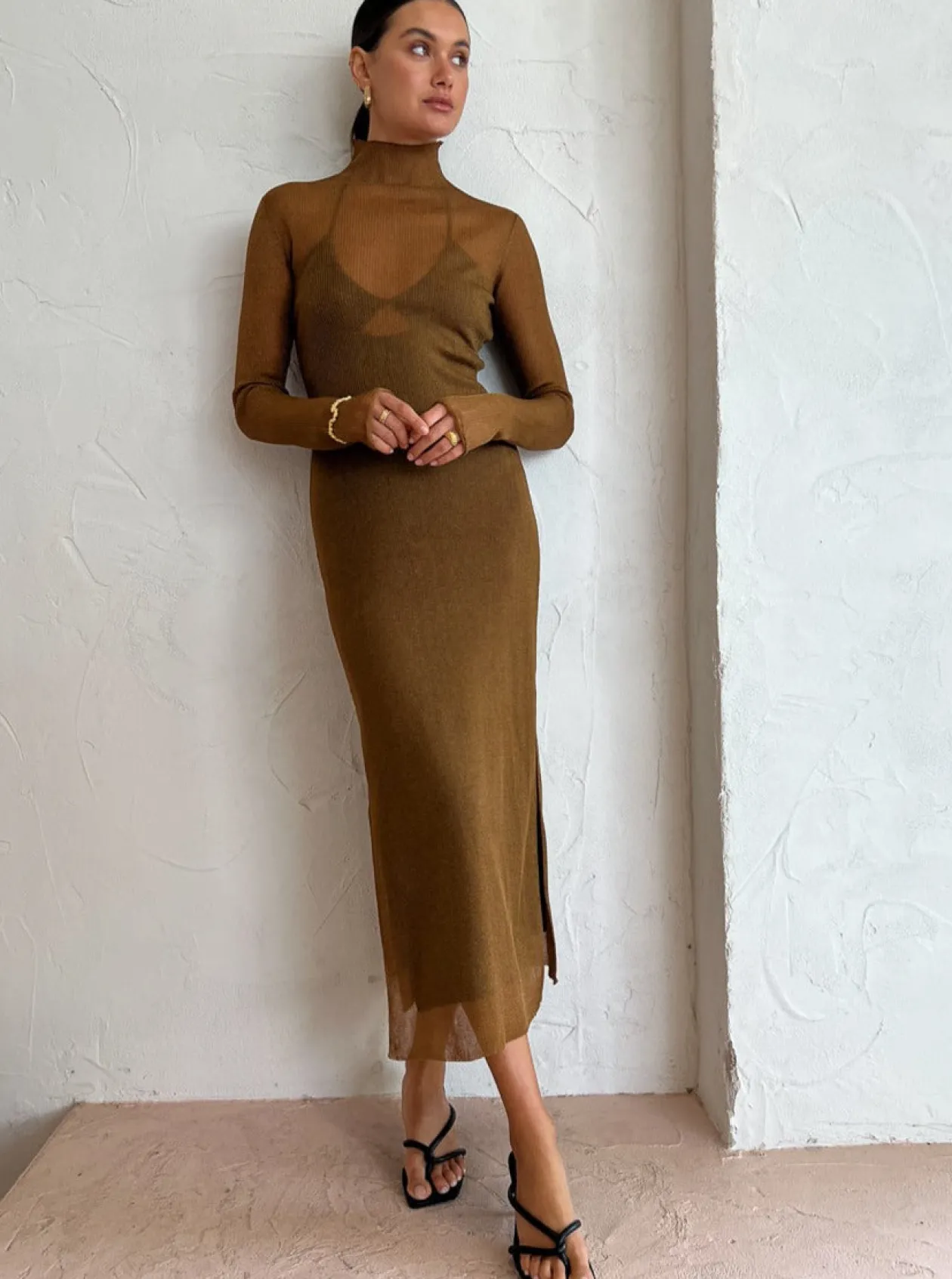 Online Jade Midi Knit Dress In Women Dresses