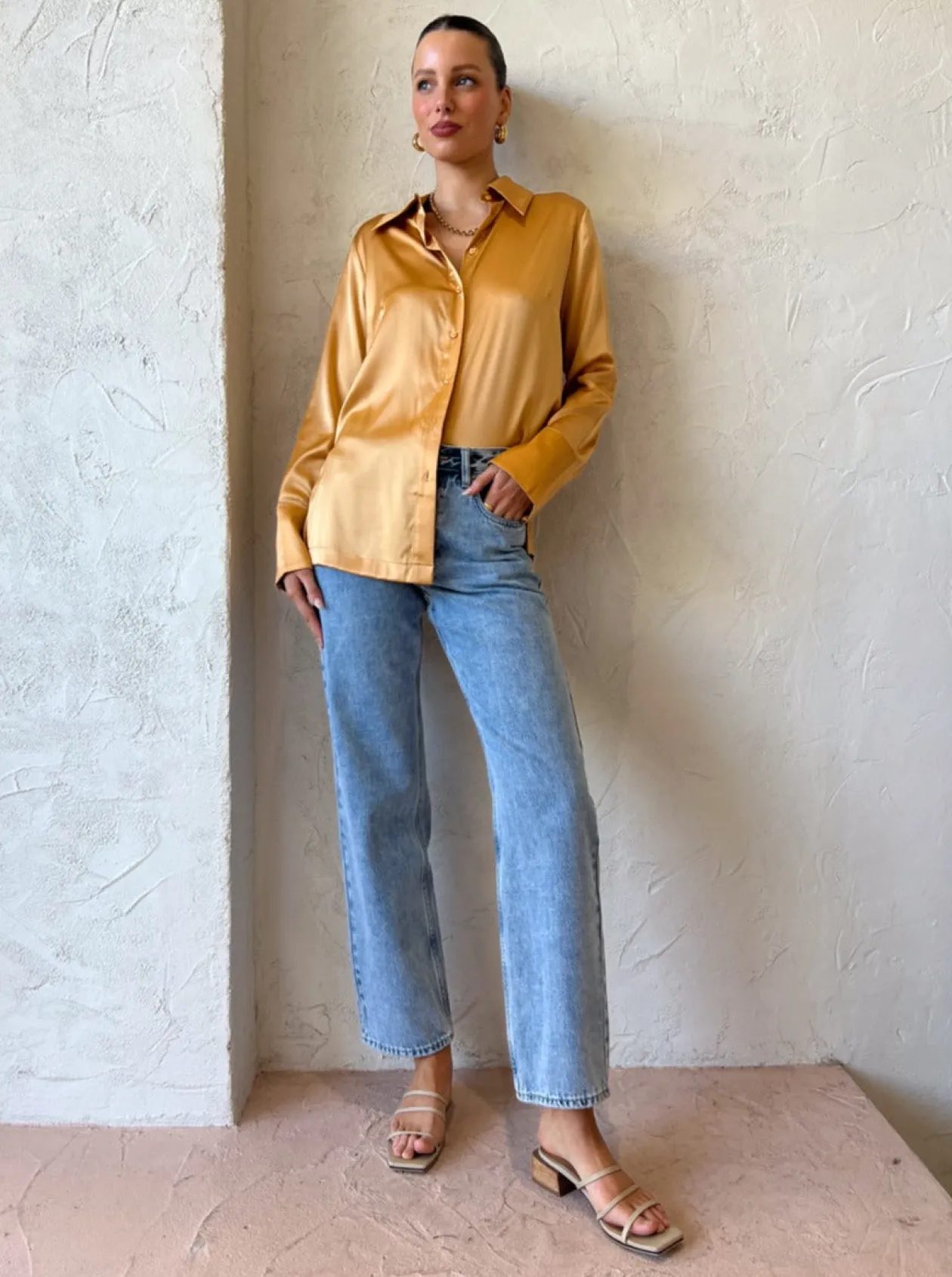 Online Jules Classic Silk Shirt In Women Tops