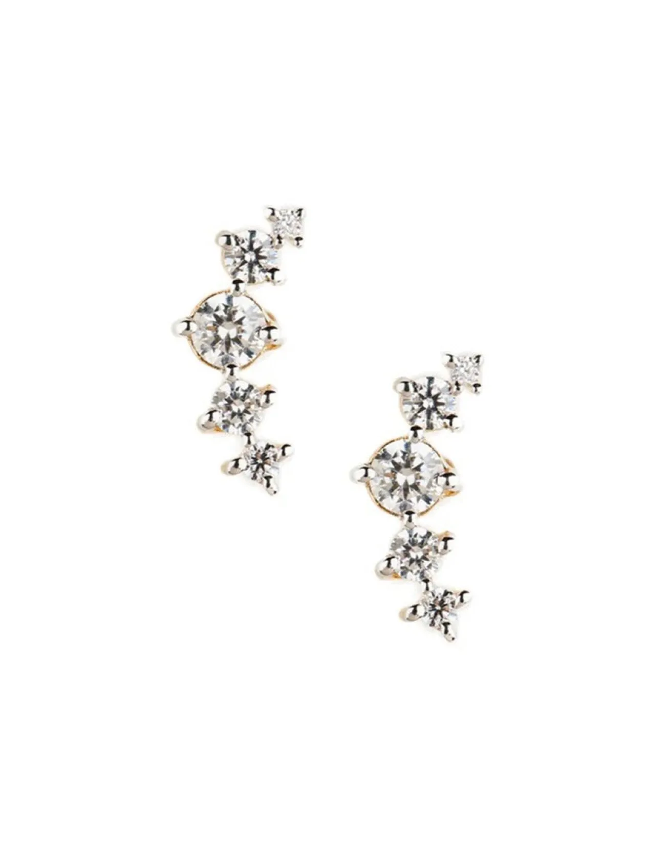 Fashion 14K Fly Me To The Moon Earrings Women Jewellery