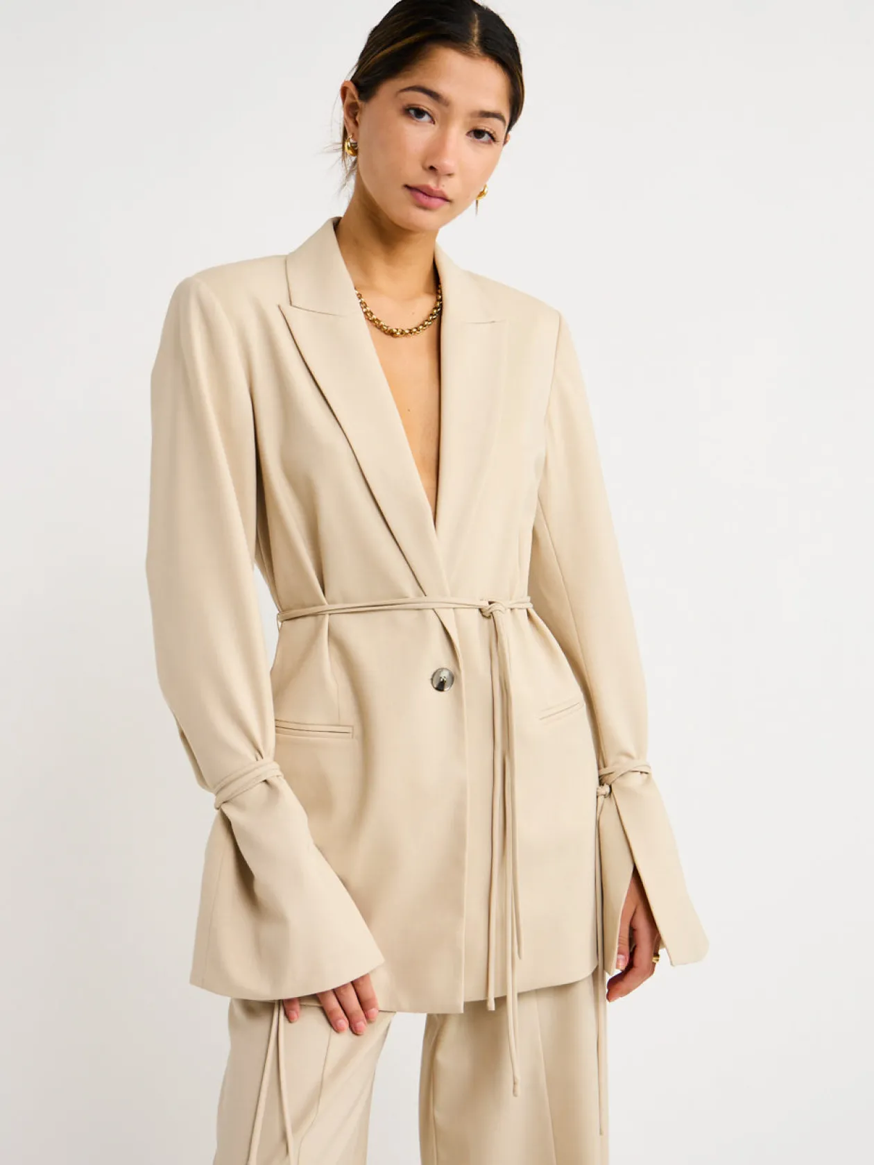 Discount Laurel Tie Blazer In Women Jackets & Coats