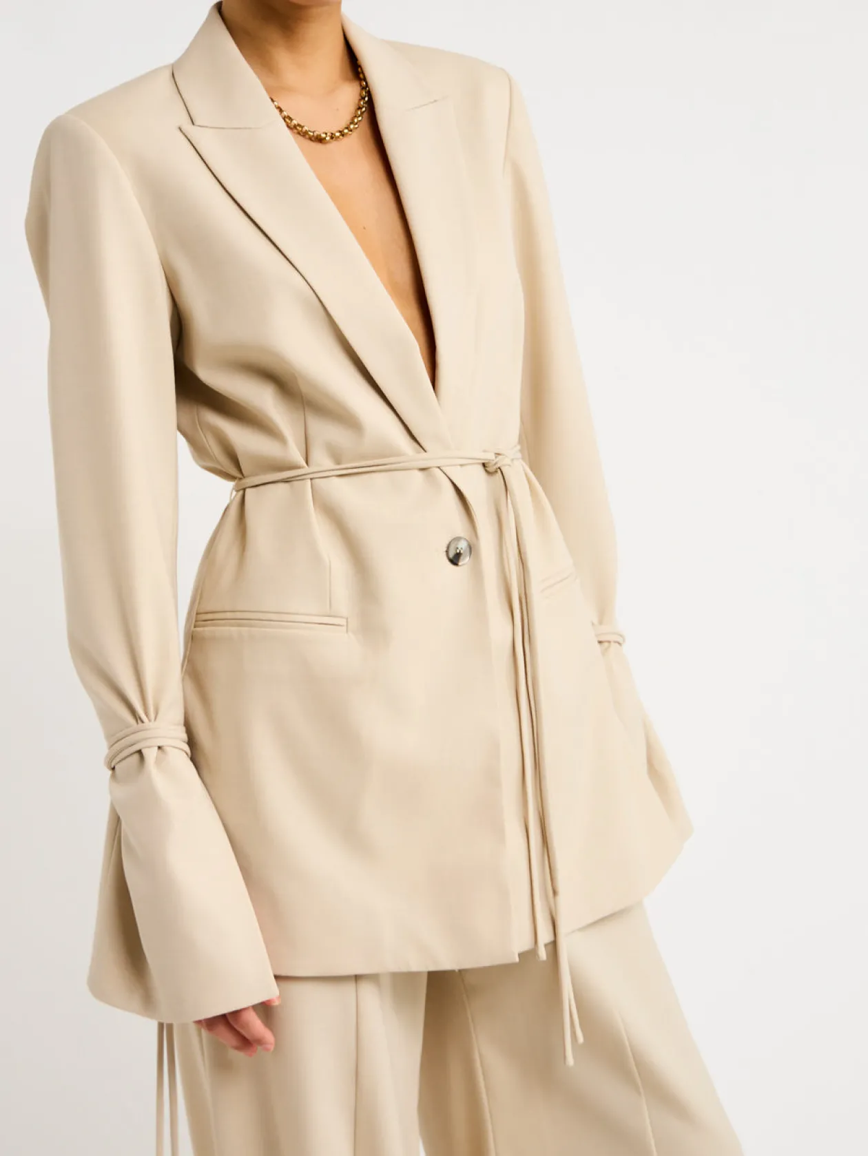 Discount Laurel Tie Blazer In Women Jackets & Coats