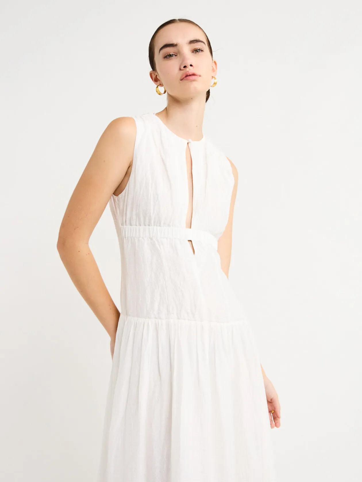 Flash Sale Loren Silk Linen Maxi Dress In Women Dresses