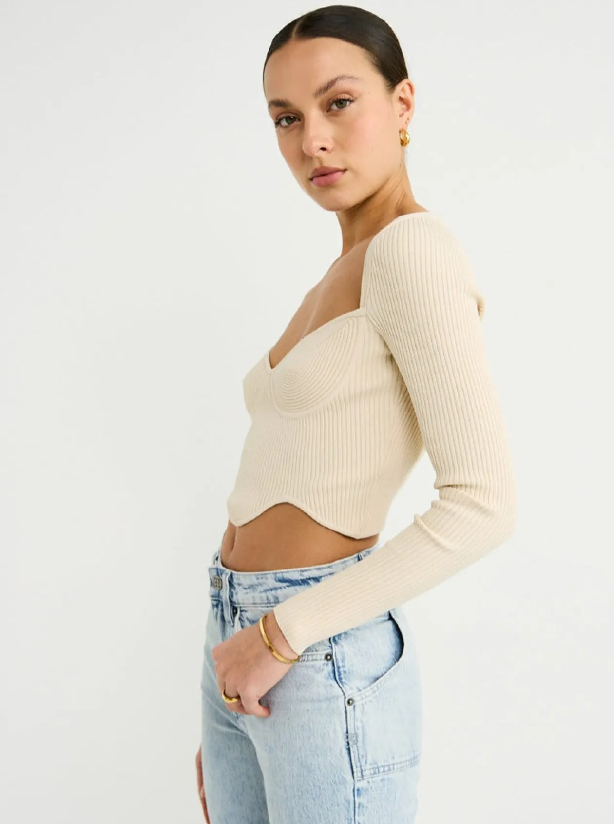 Best Sale Loretta Shape Knit Top In Women Tops