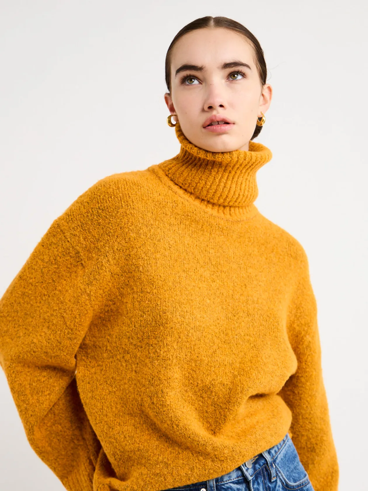Shop Lotus Knit Turtleneck In Women Tops