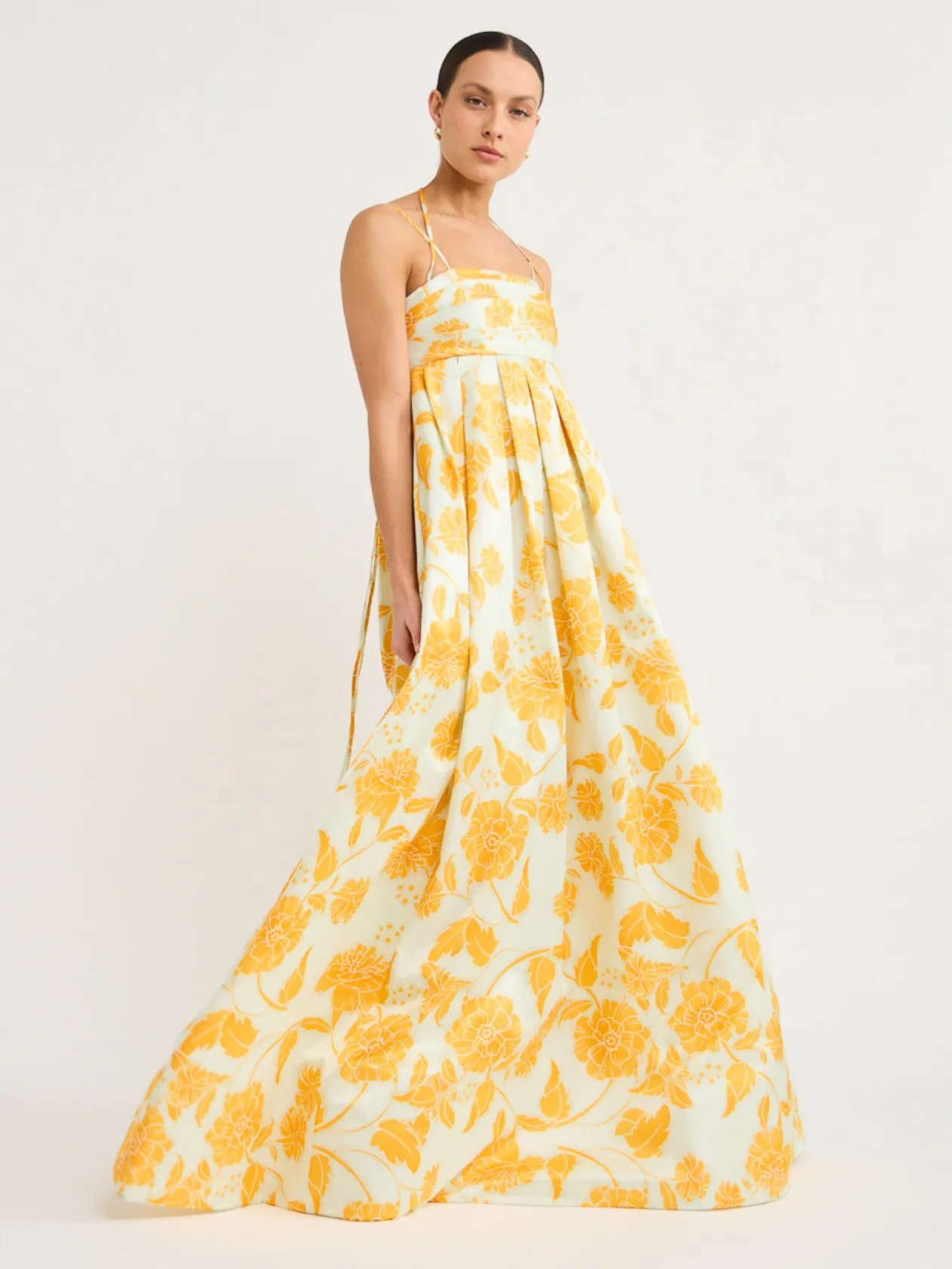 Best Sale Marguerite Maxi Dress In Anemone Print In Ginger Women Dresses