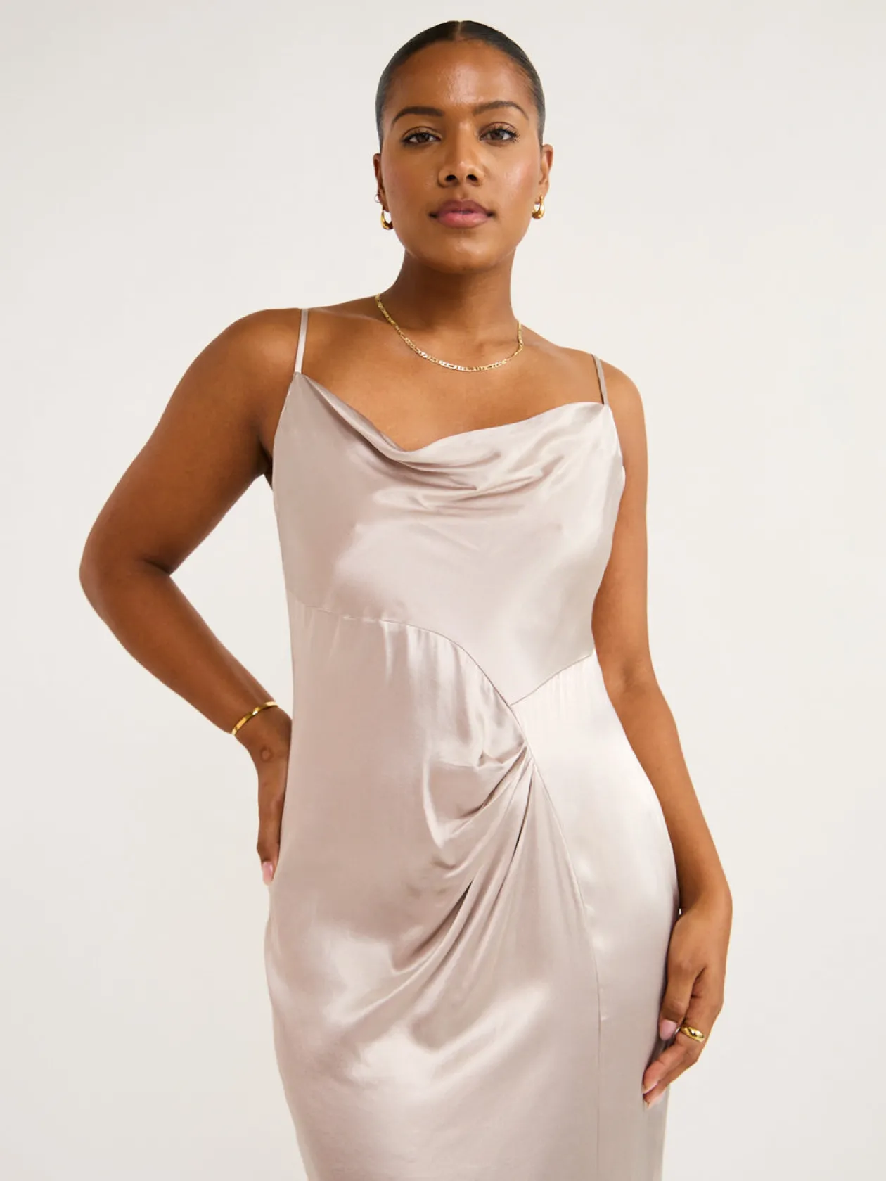 Online Millenia Cowl Neck Twist Strappy Maxi Dress In Women Dresses