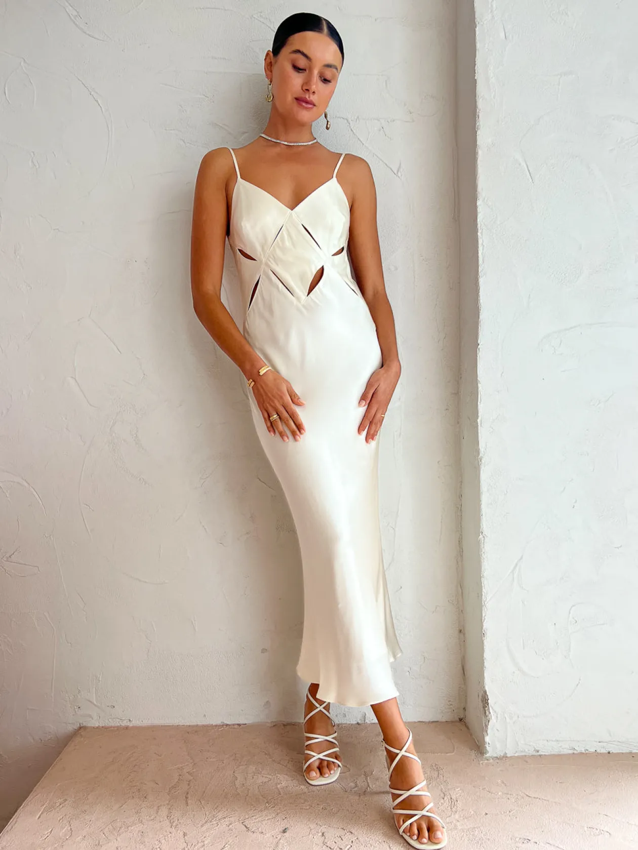 Cheap Milo Cut Out Split Midi Dress In Women Dresses