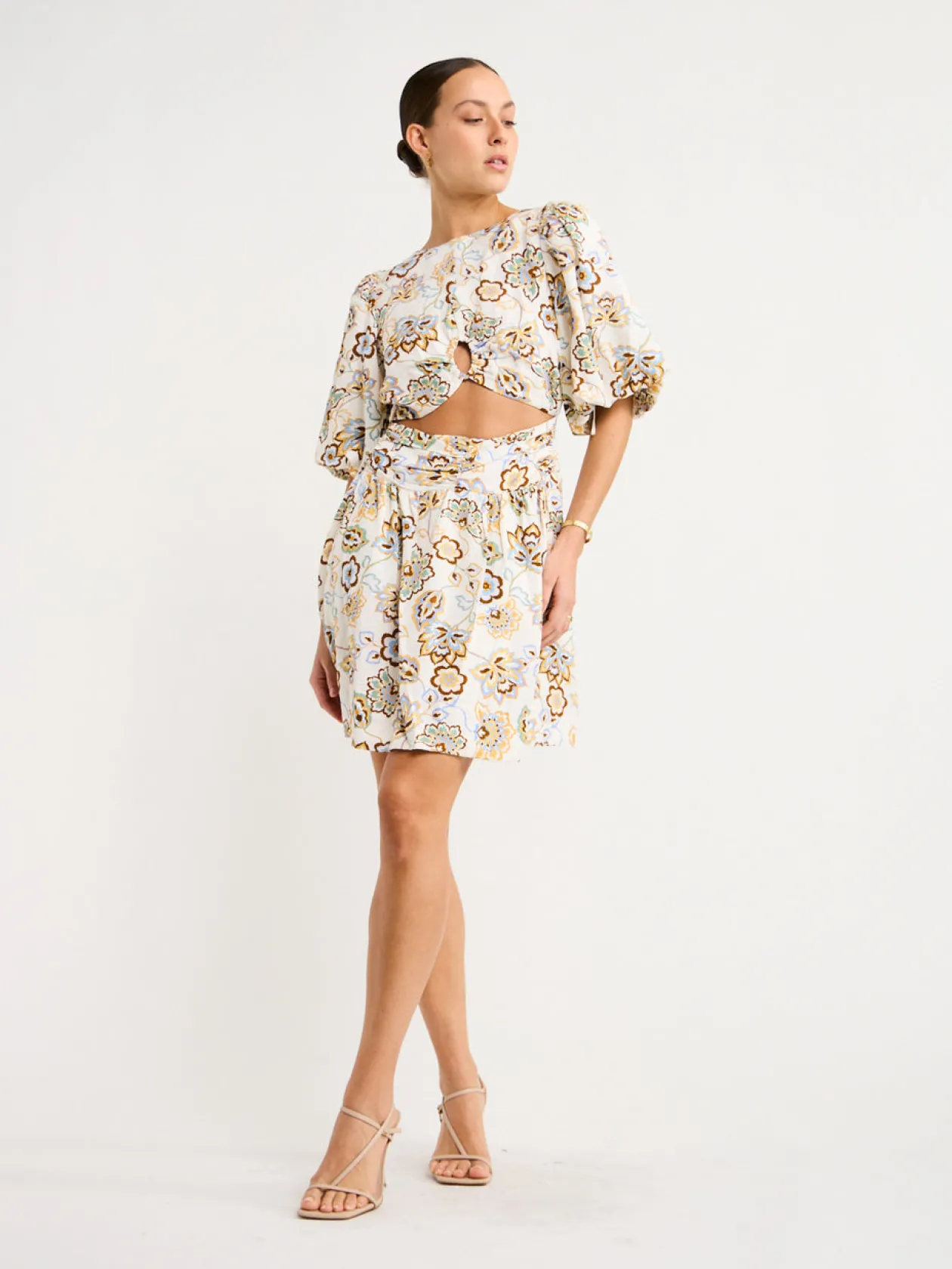 New Mini Dress In Impressionprint Women Dresses