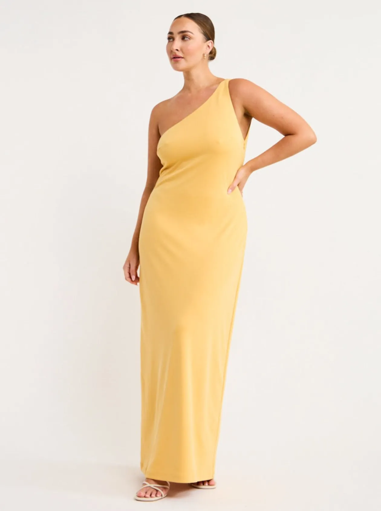 Fashion Mode One Shoulder Back Out Maxi In Women Dresses