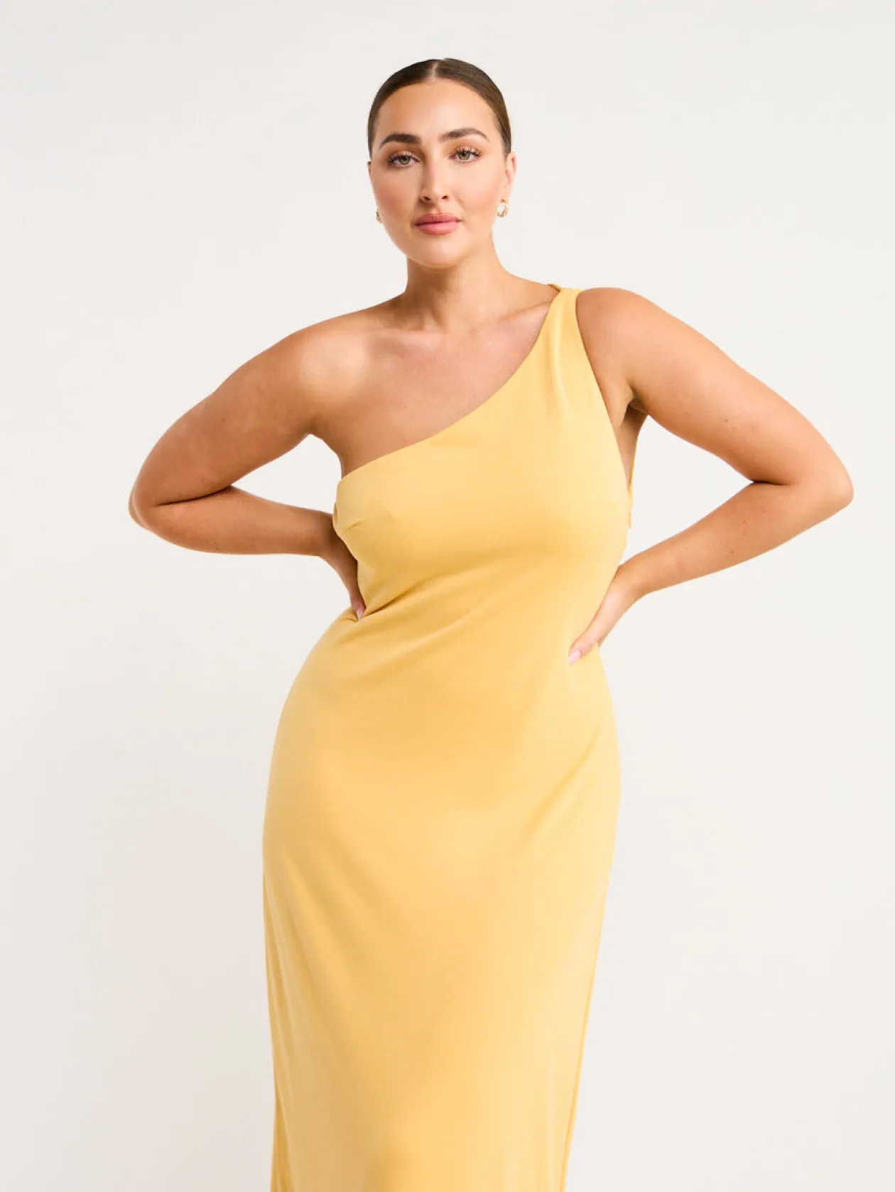Fashion Mode One Shoulder Back Out Maxi In Women Dresses