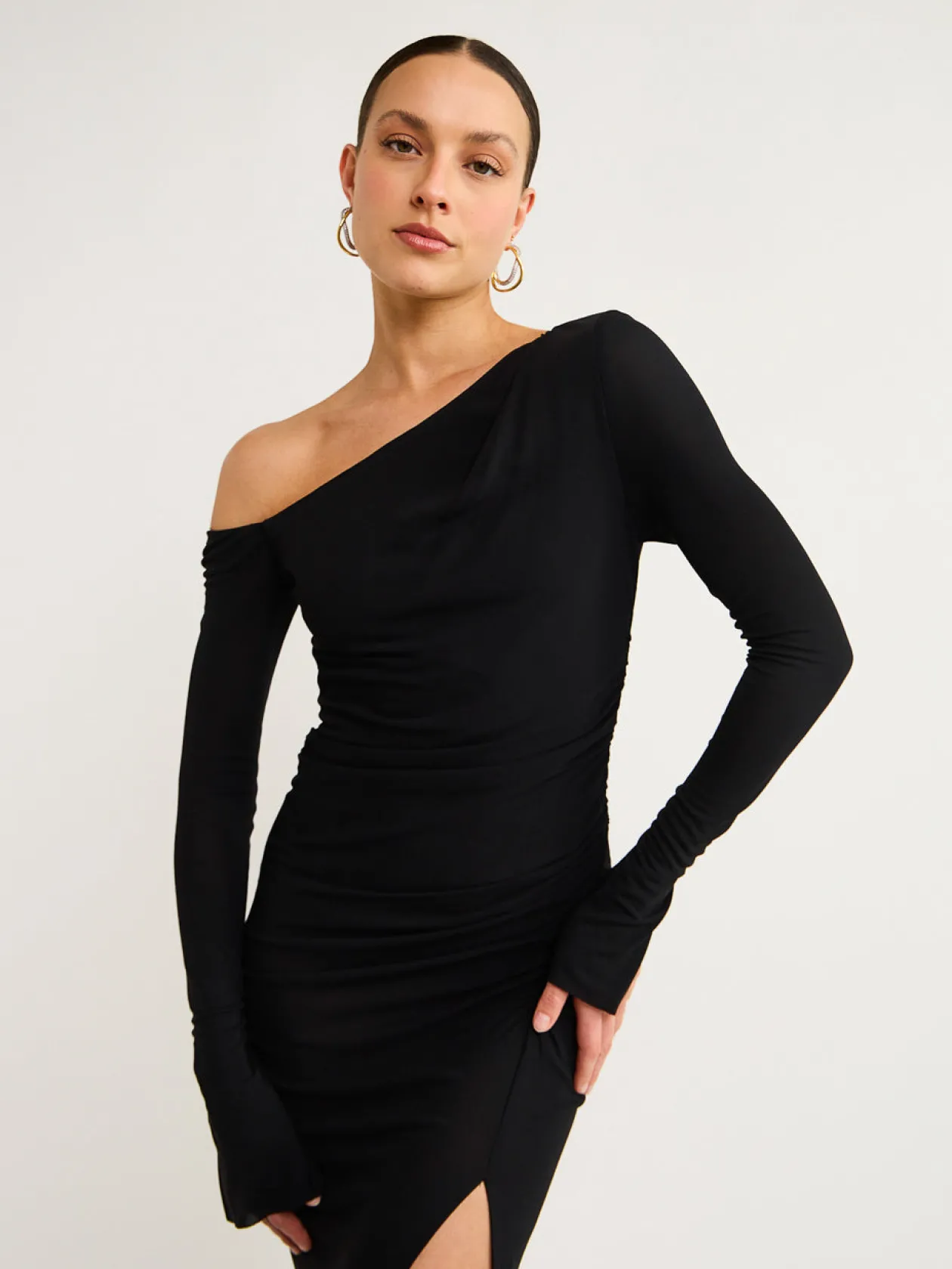 Store Monette Asym L/S Maxi Dress In Women Dresses