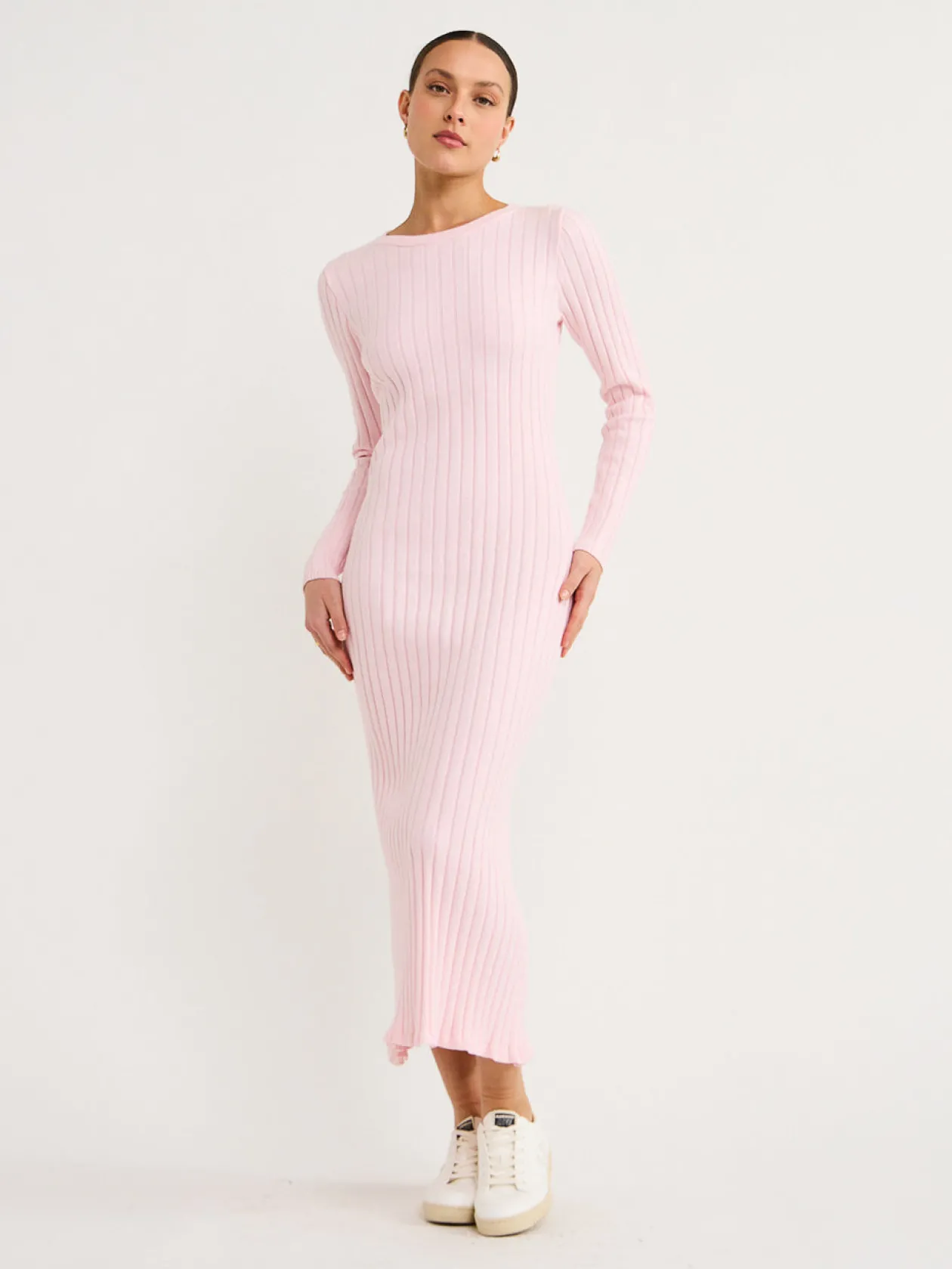 Clearance Moon Midi Knitted Dress In Women Dresses