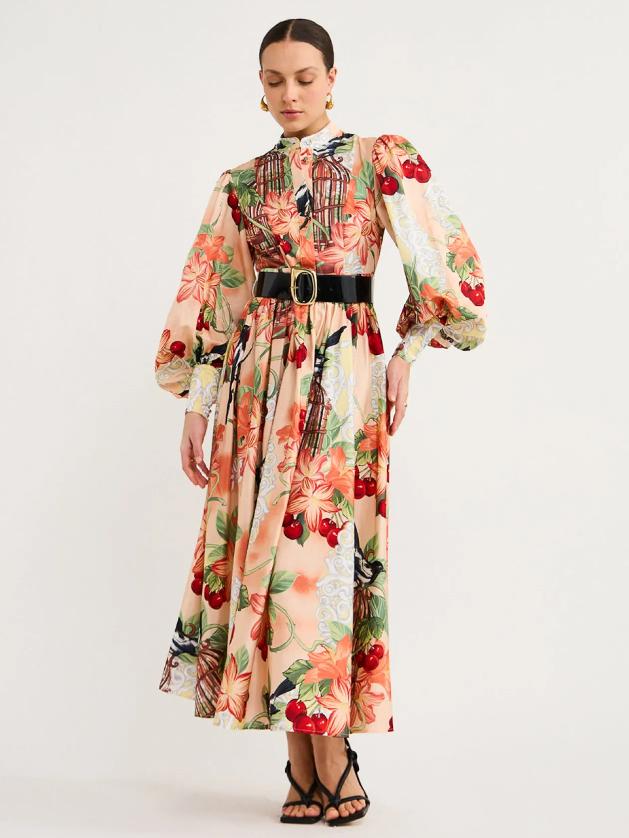 New Nellie Midi Dress In Azalea Print In Fortune Women Dresses
